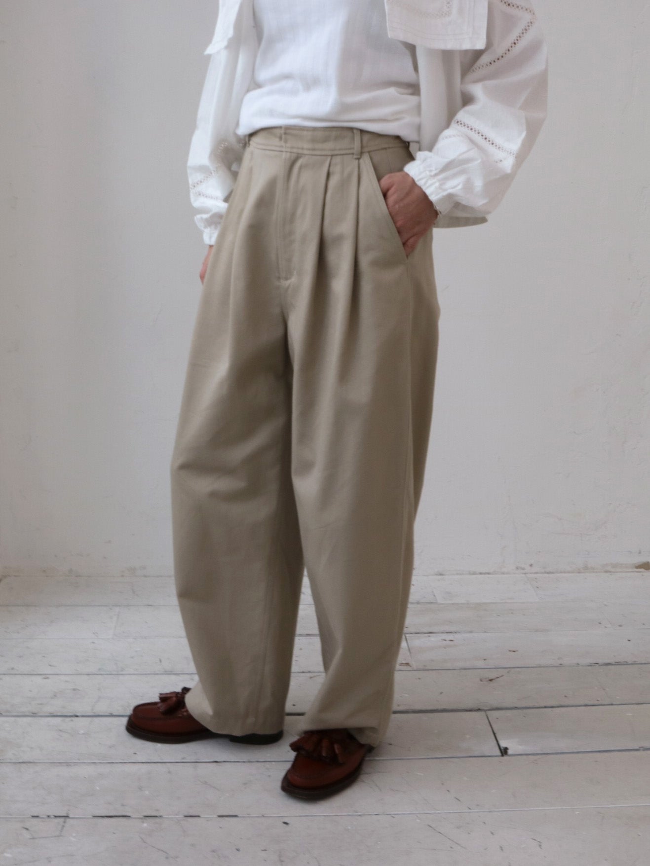 doux bleu ダブルタック チノパンツ DB-2615-010