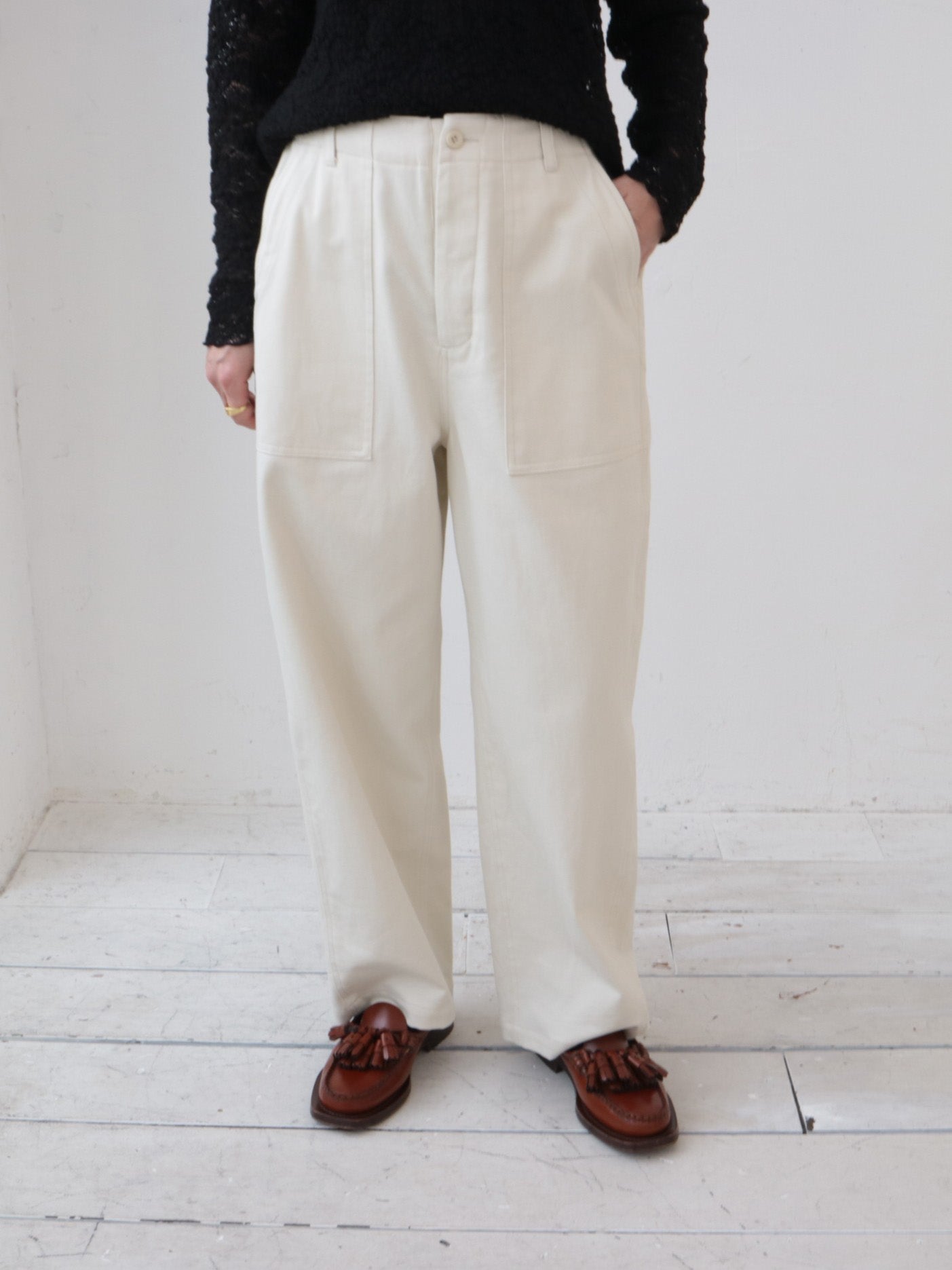 doux bleu C/Rツイル ベイカーパンツ DB-2615-025