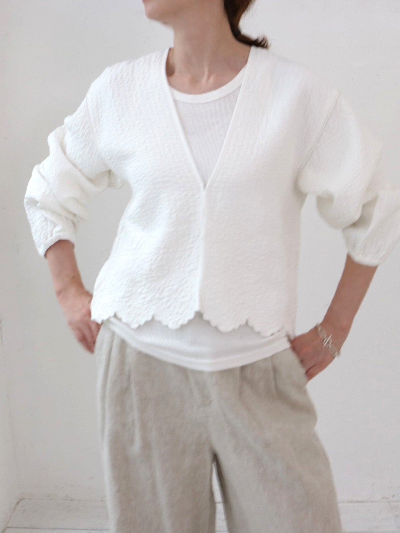 doux bleu Boutis Stitch ショートボレロ DB-2617-032