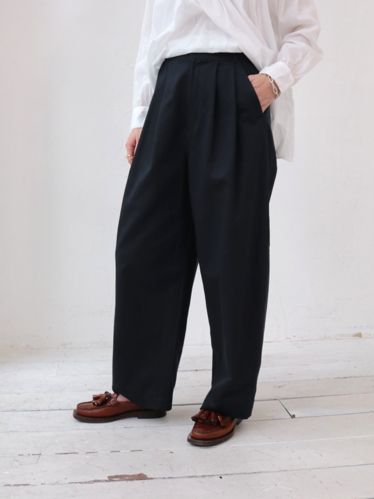 doux bleu ダブルタック チノパンツ DB-2615-010