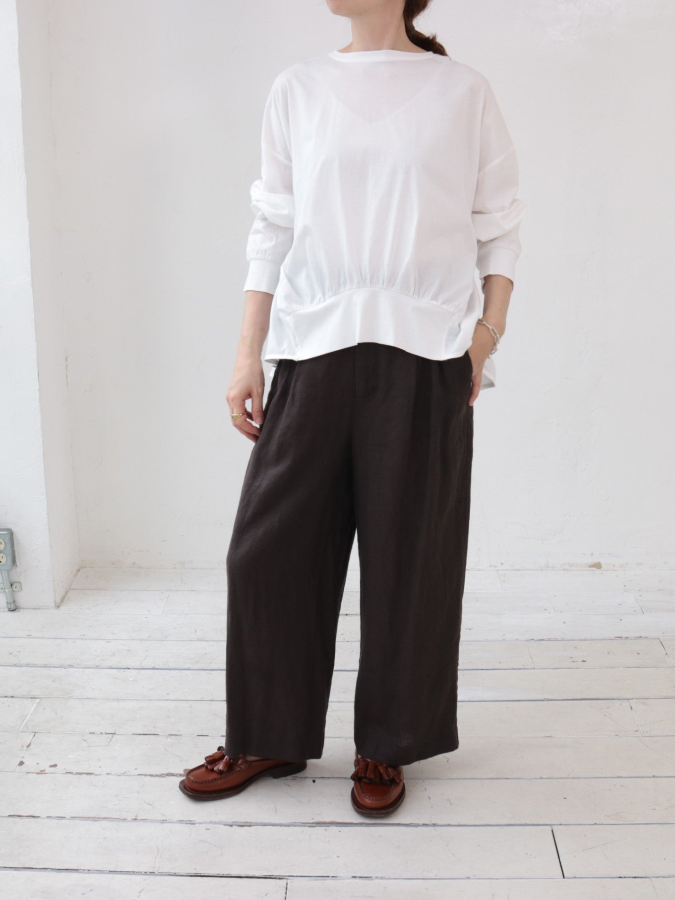 doux bleu シルケットコットン ボックスプルオーバー DB-2611-014