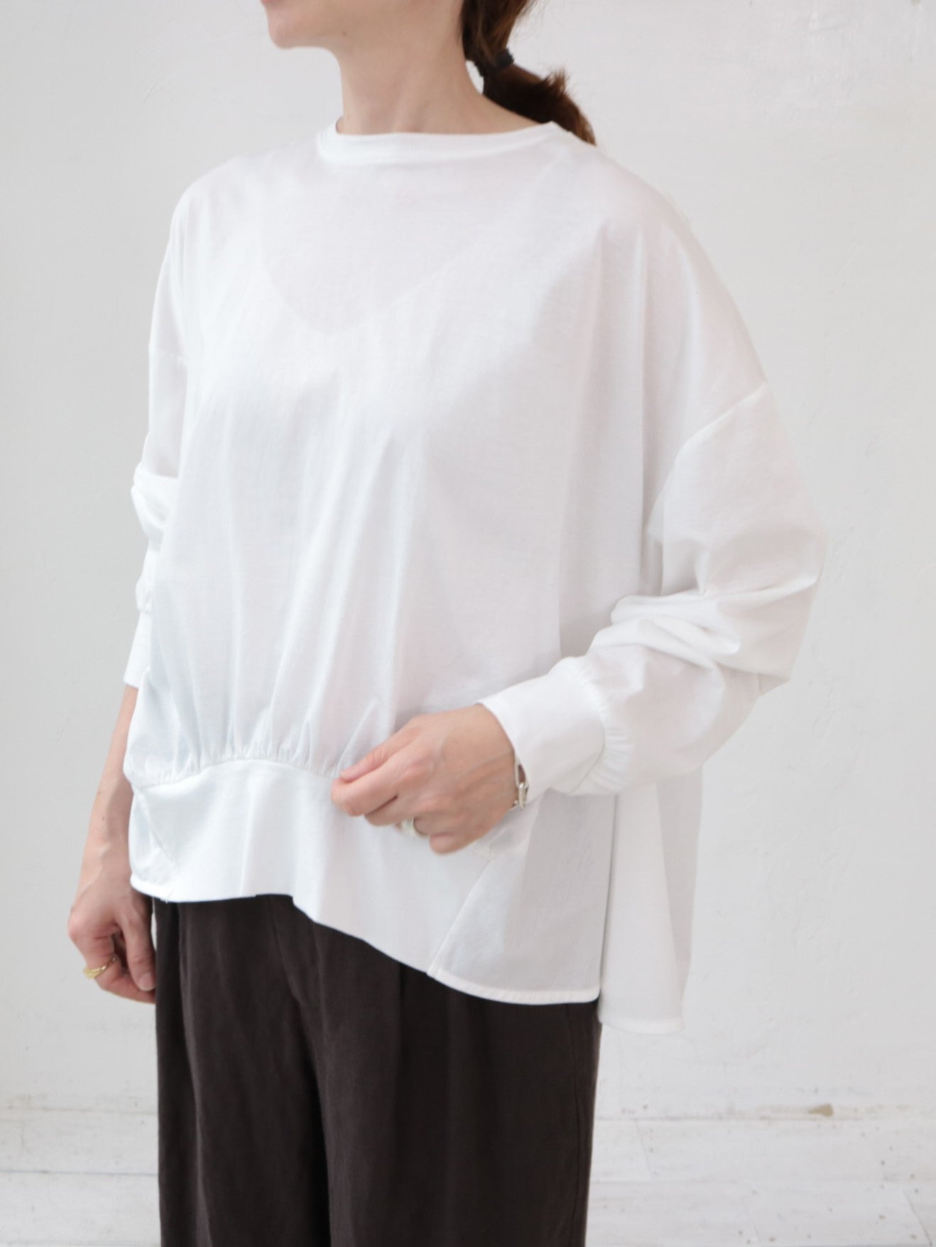 doux bleu シルケットコットン ボックスプルオーバー DB-2611-014