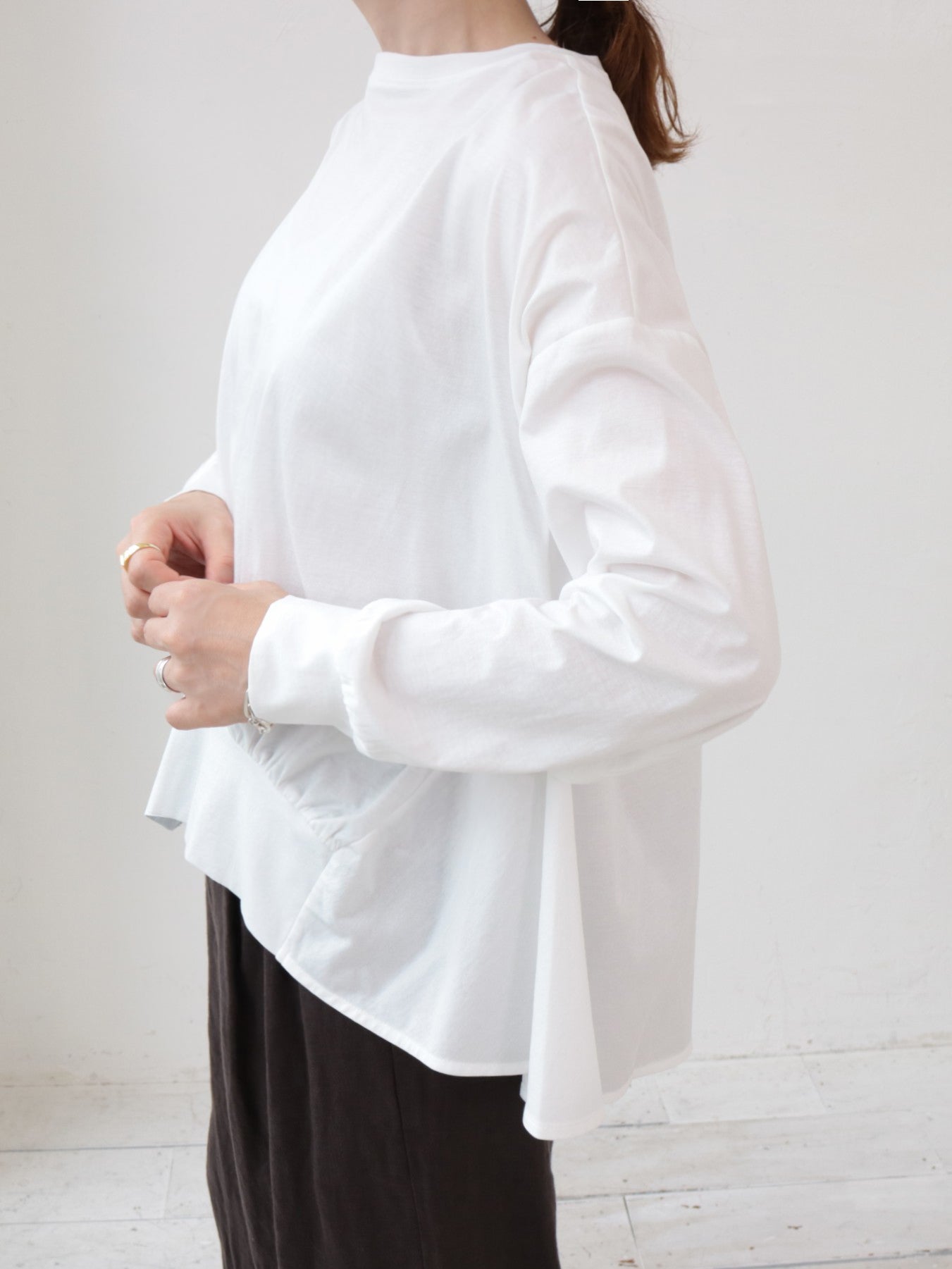 doux bleu シルケットコットン ボックスプルオーバー DB-2611-014