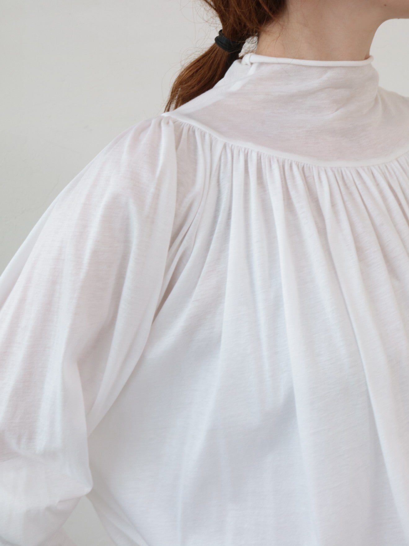 doux bleu タートルギャザーブラウス DB-2611-001