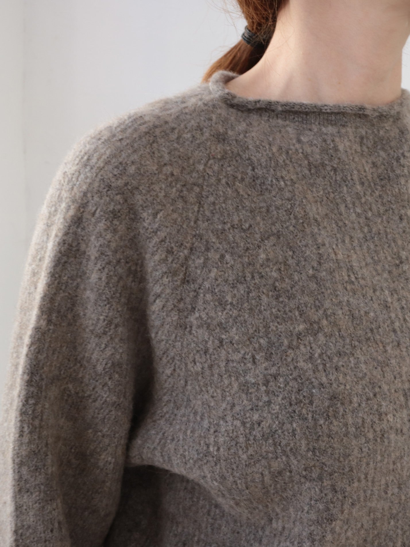 doux bleu ラマ畦プルオーバー DB-2552-055