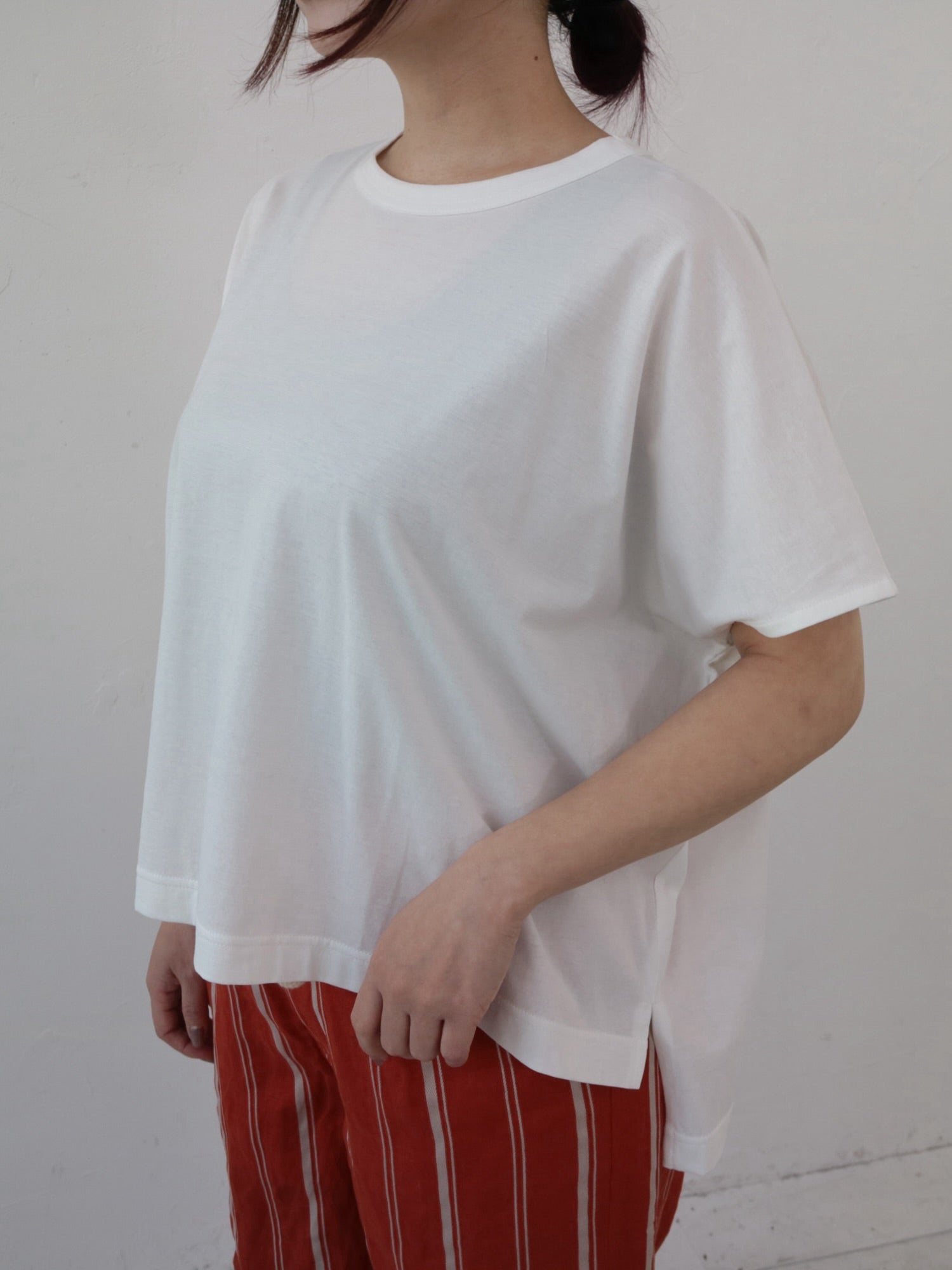 YARRA NEU 強撚天竺フレア袖Tシャツ NU-5521-430