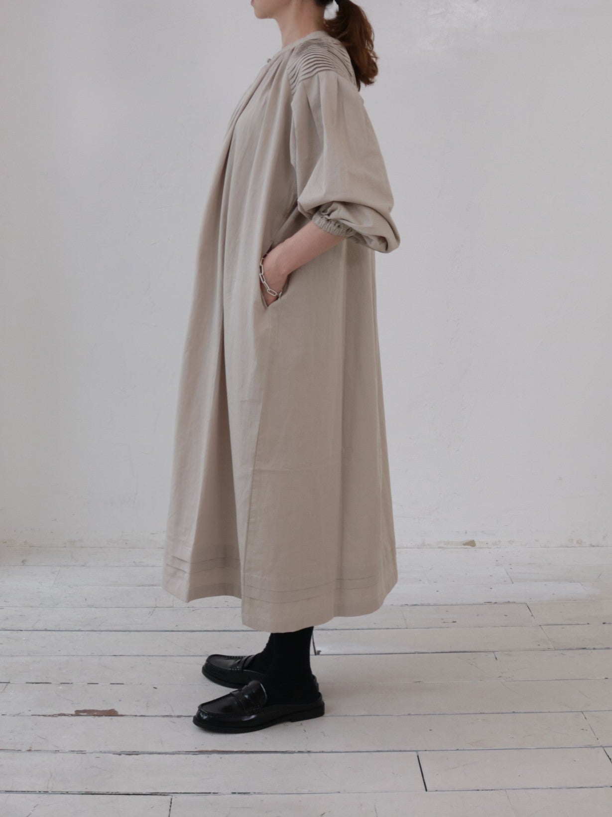 doux bleu ショルダーピンタック ワンピース DB-2544-030