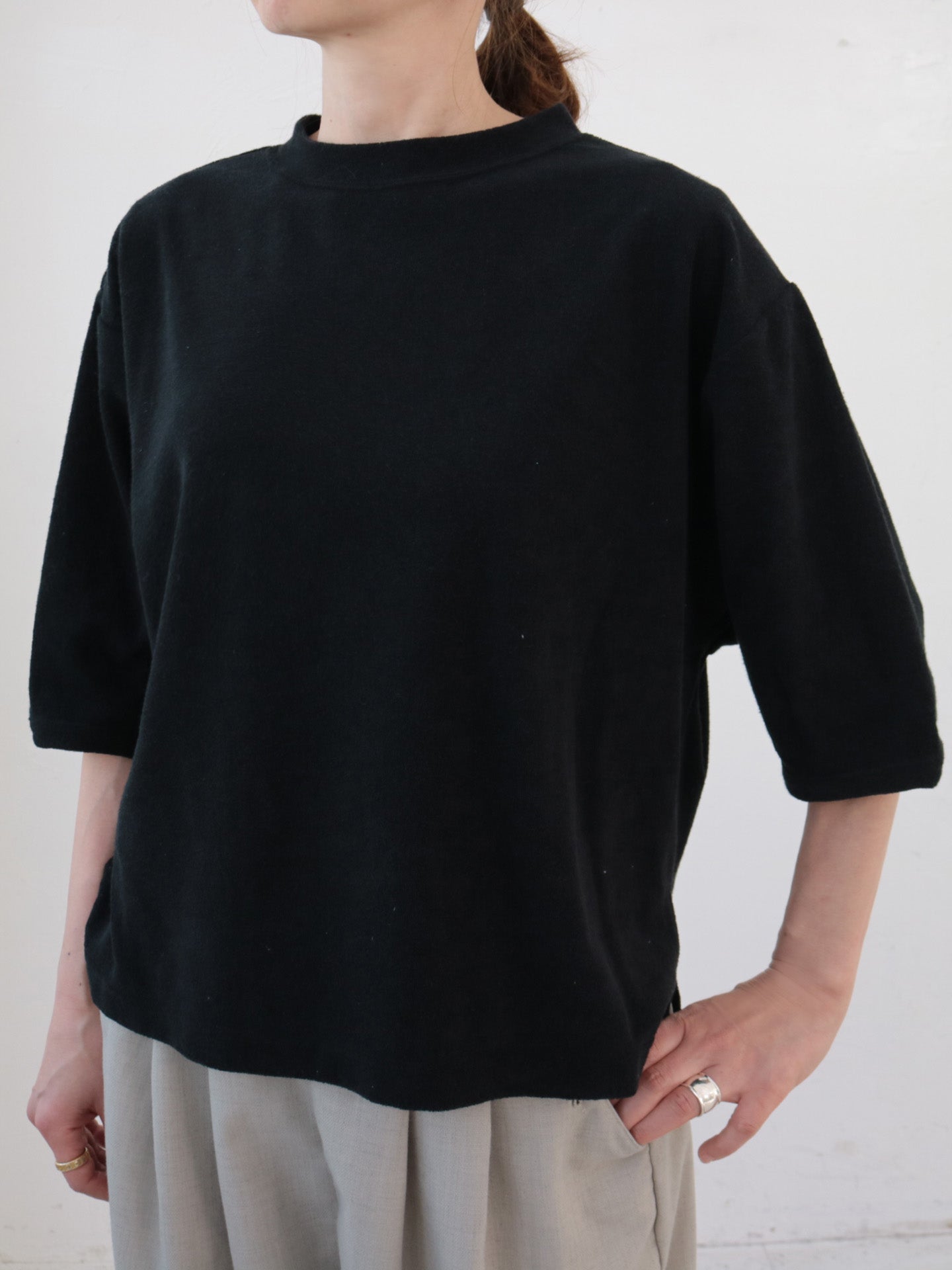 doux bleu パイル ハーフスリーブプルオーバー DB-2531-085