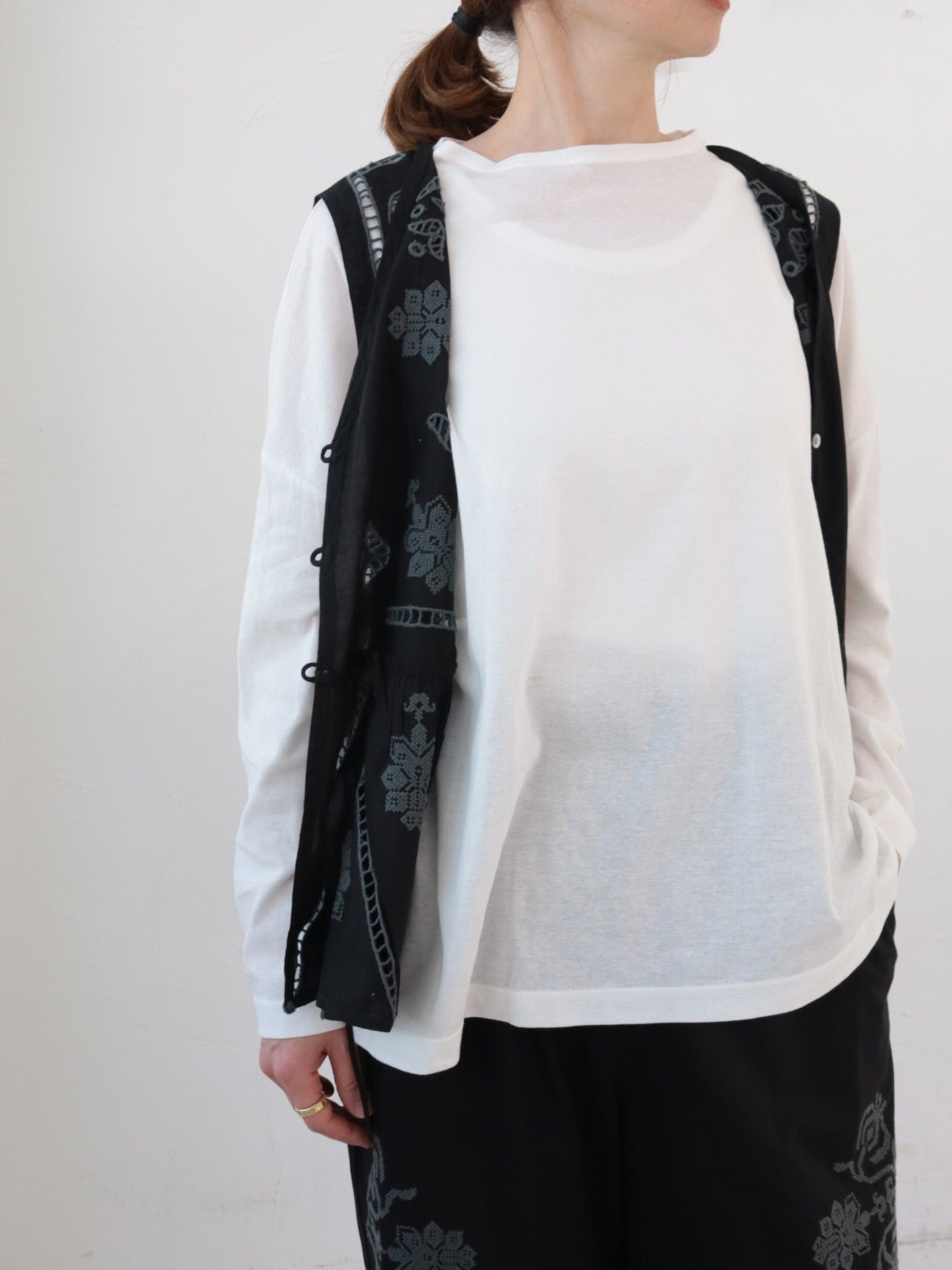 doux bleu HTフライス ワイドプルオーバー DB-2531-080