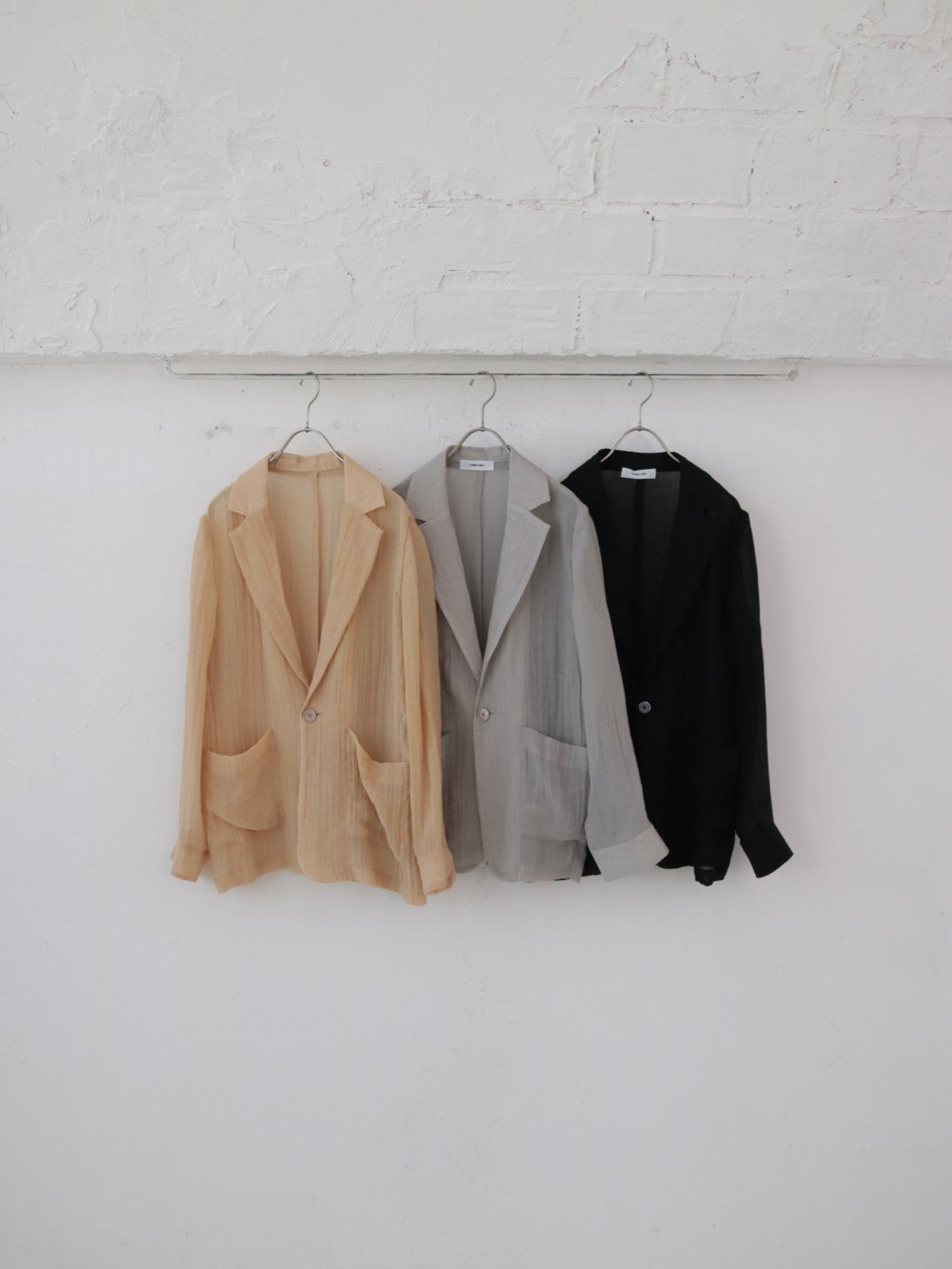 YARRA NEU 麻混シアーテーラードジャケット NU-5627-454