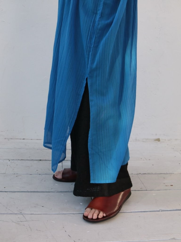 YARRA INDIAシアーノースリーブワンピース YR-1624-304