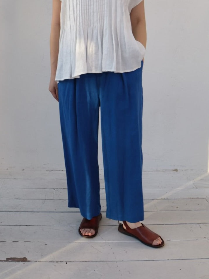 YARRA リネン8分丈パンツ YR-1633-315