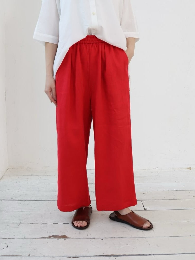YARRA リネン8分丈パンツ YR-1633-315
