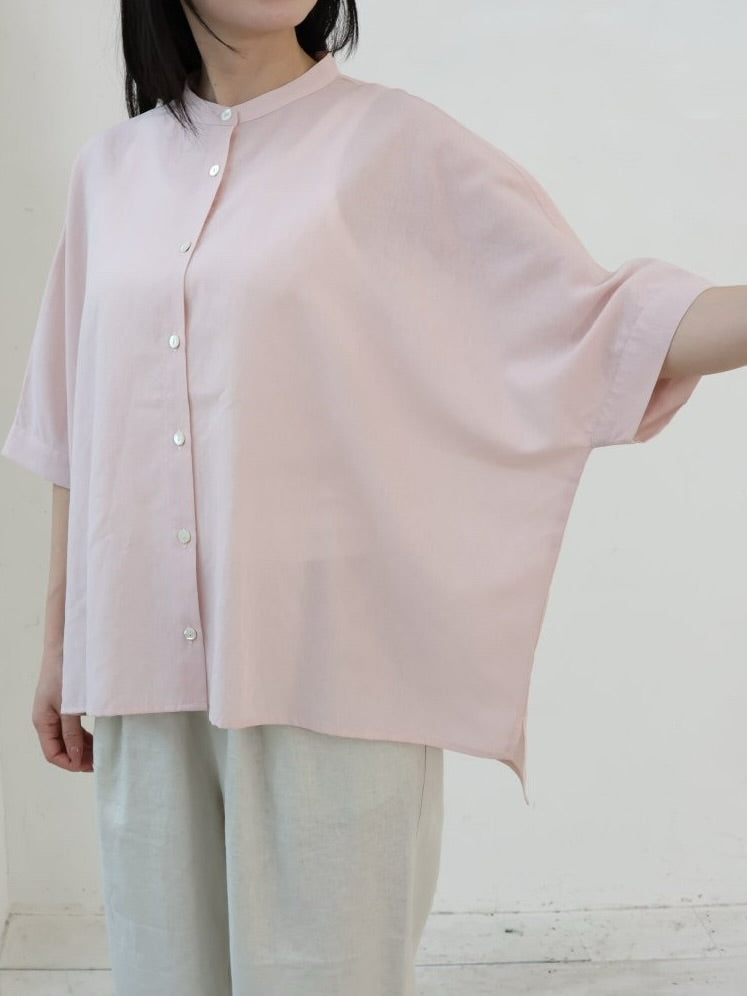 YARRA シアーリネンブレンドブラウス 1633-316