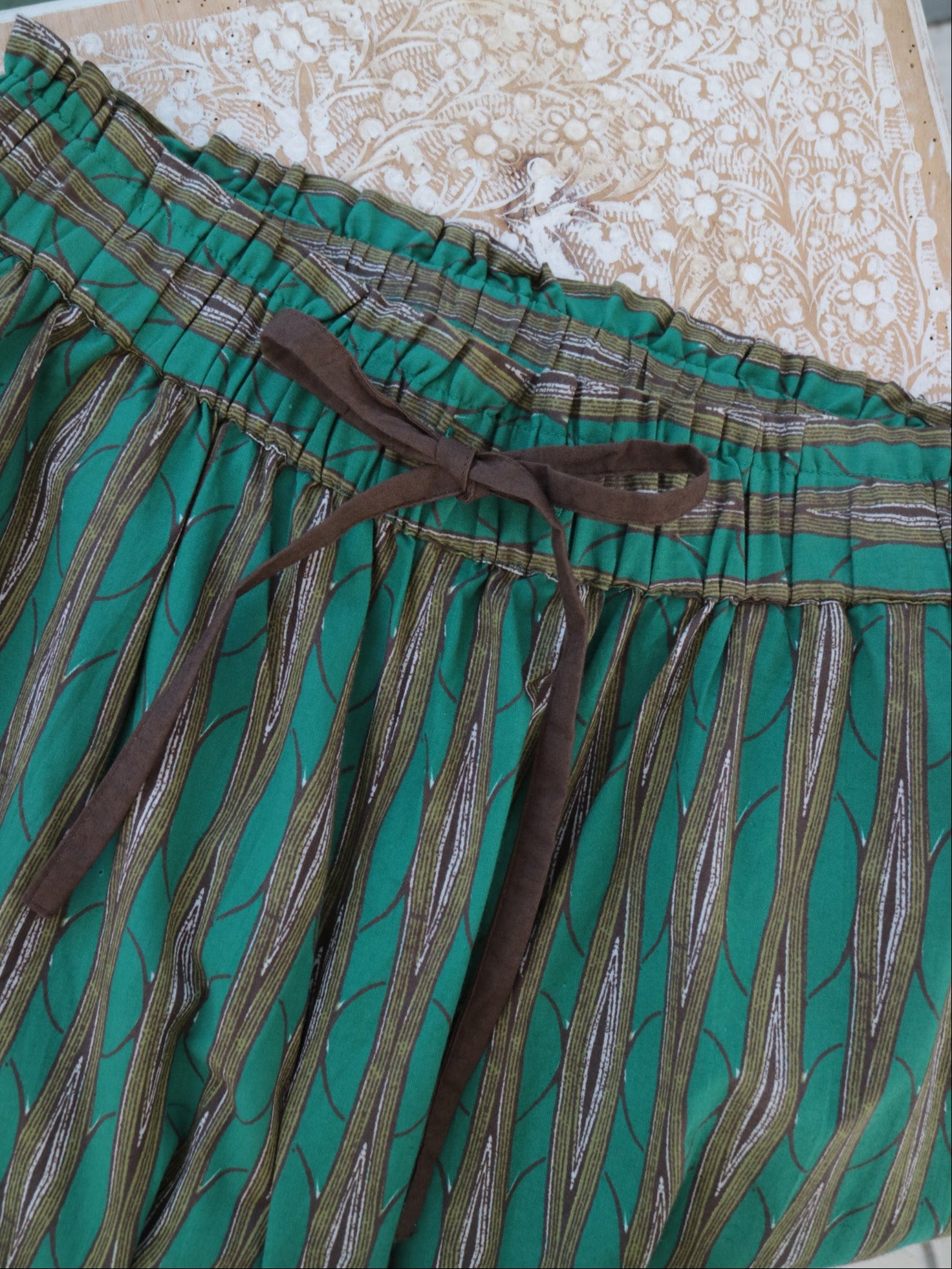 YARRA INDIAバティックプリントパンツ YR-1625-275