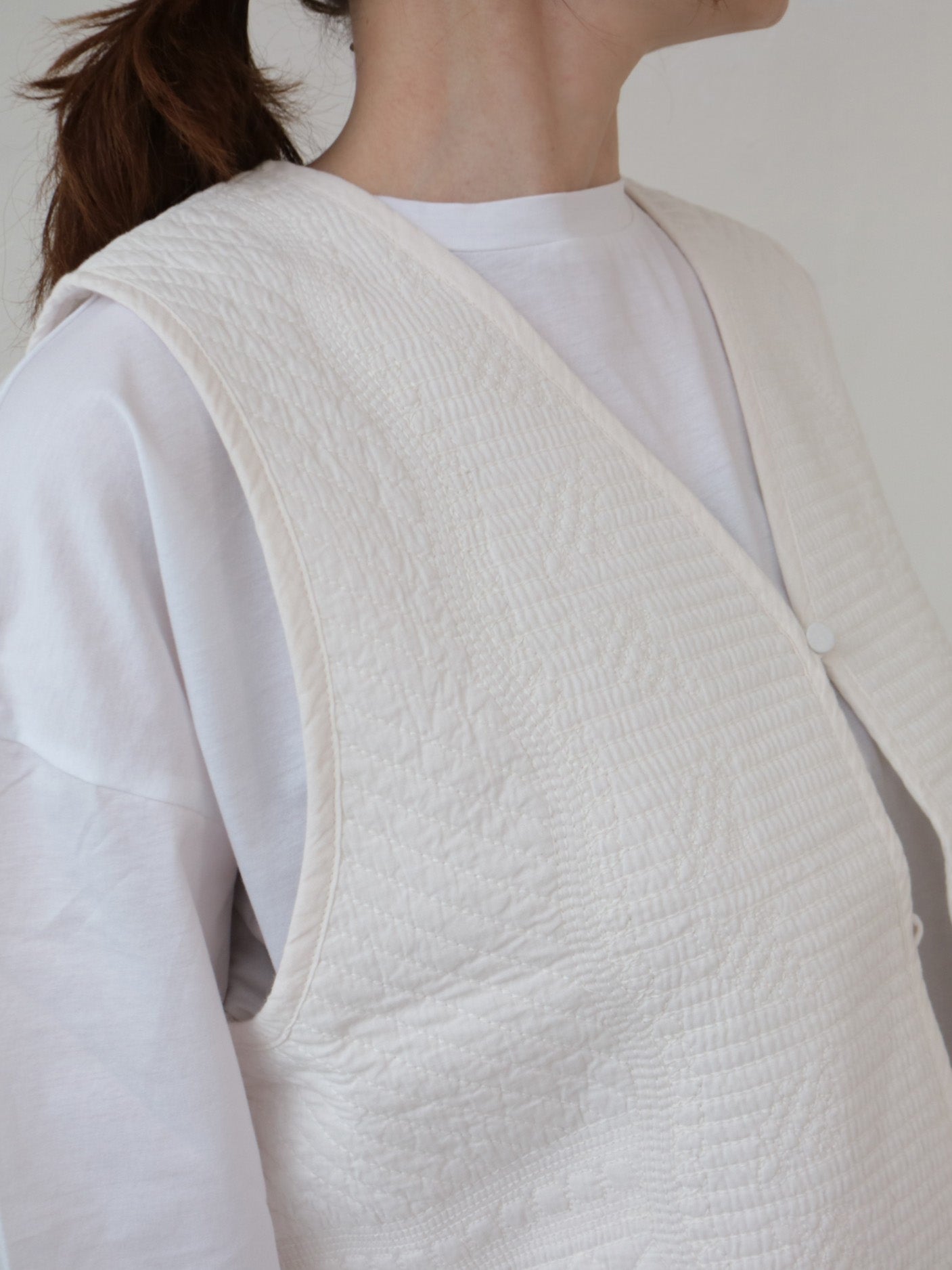 \再入荷/doux bleu インドキルト刺繍 2WAYベスト DB-2548-033