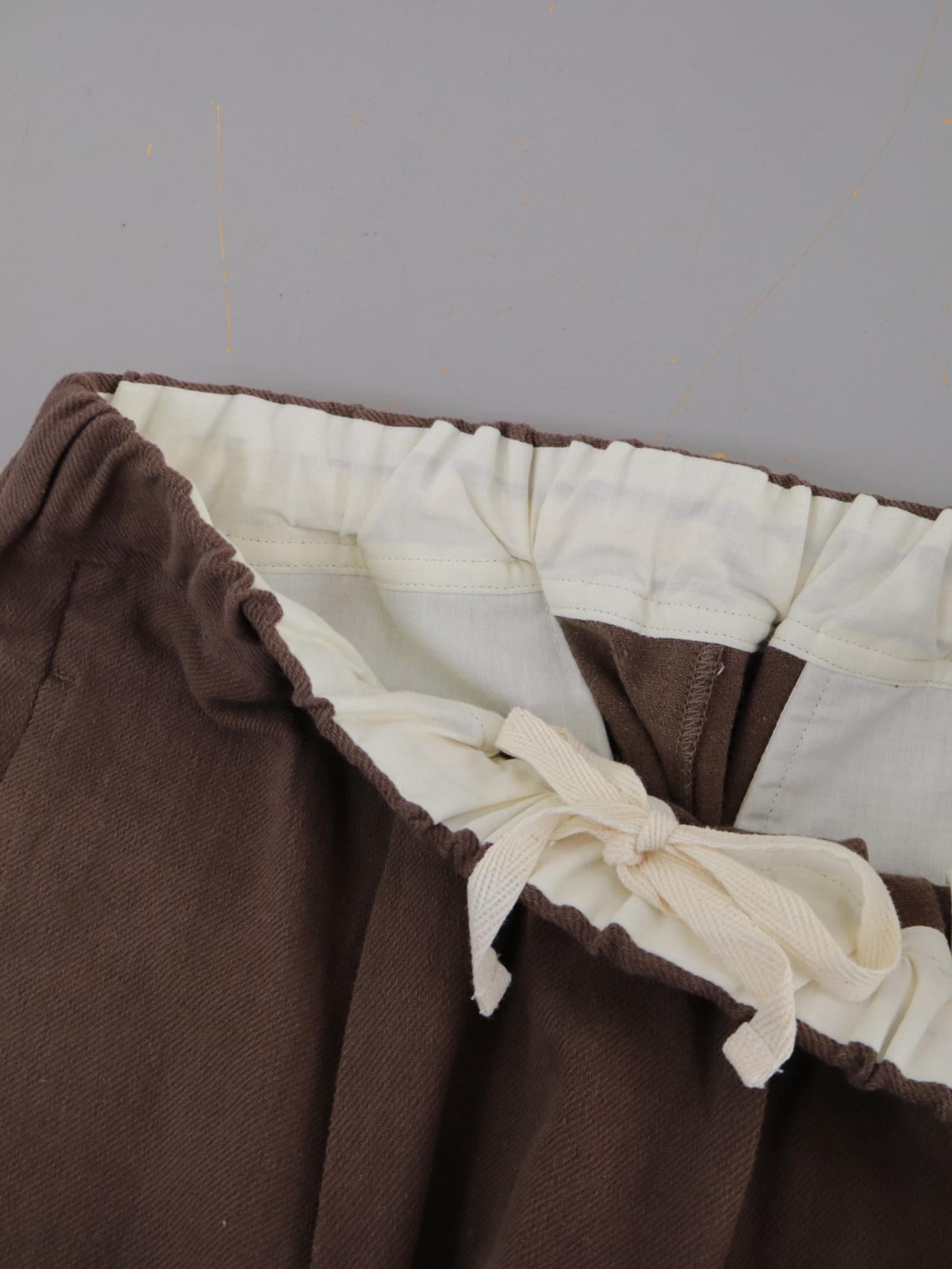 YARRA リネンコットン起毛テーパードパンツ YR-1545-219