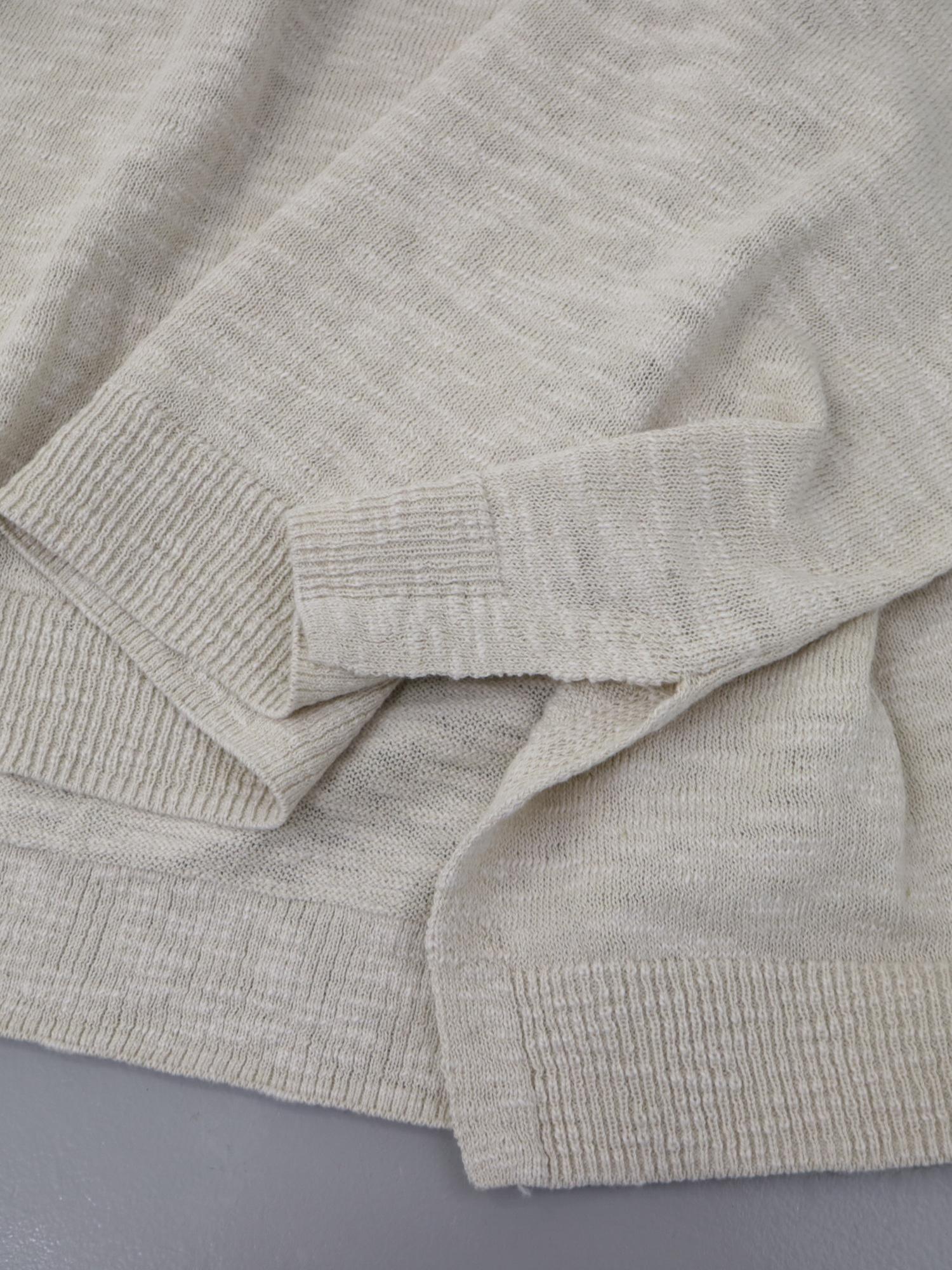 YARRA リネンコットンスリットニットベスト YR-1548-204