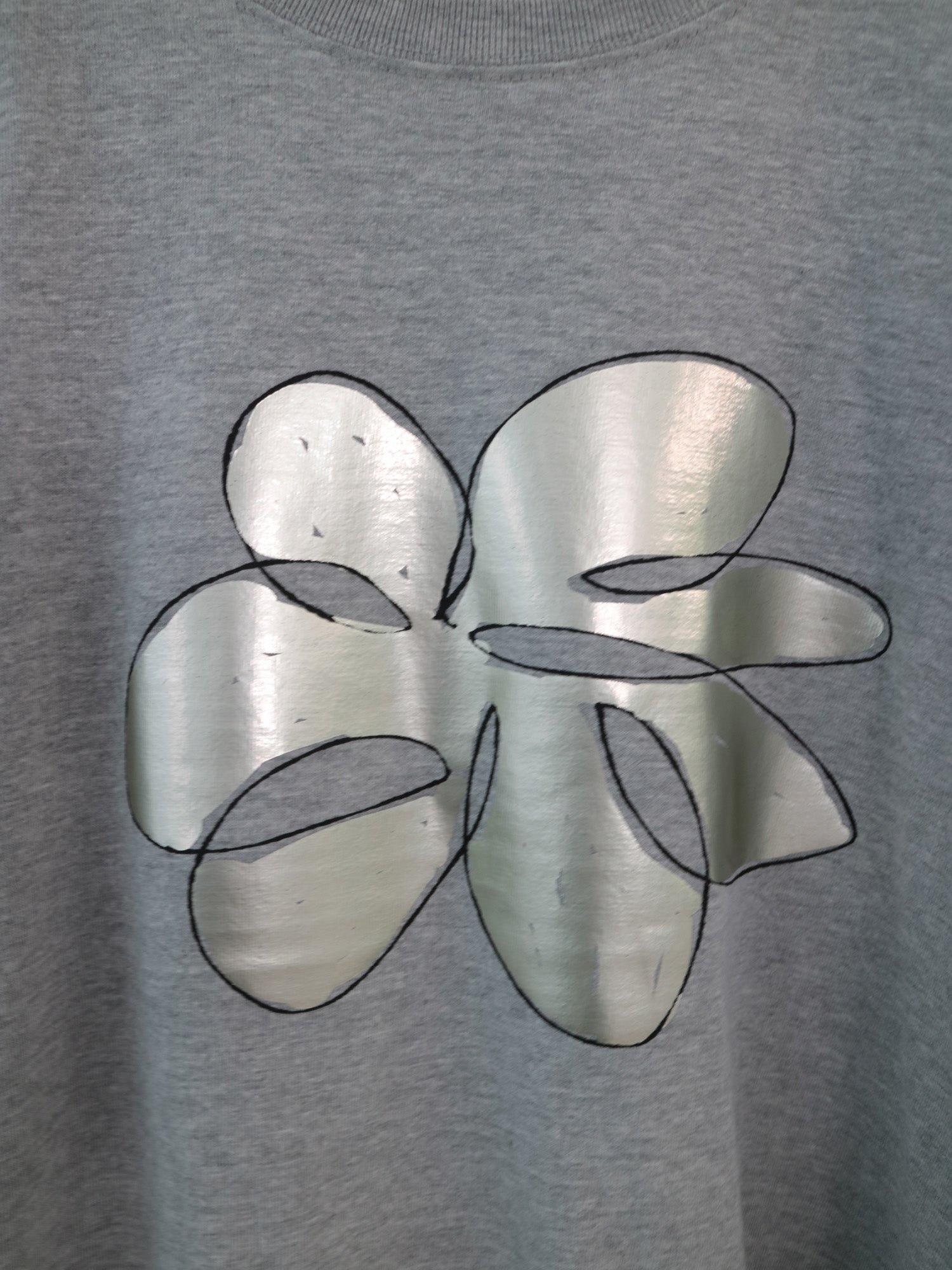 YARRA フラワー箔Tシャツ YR-1621-254