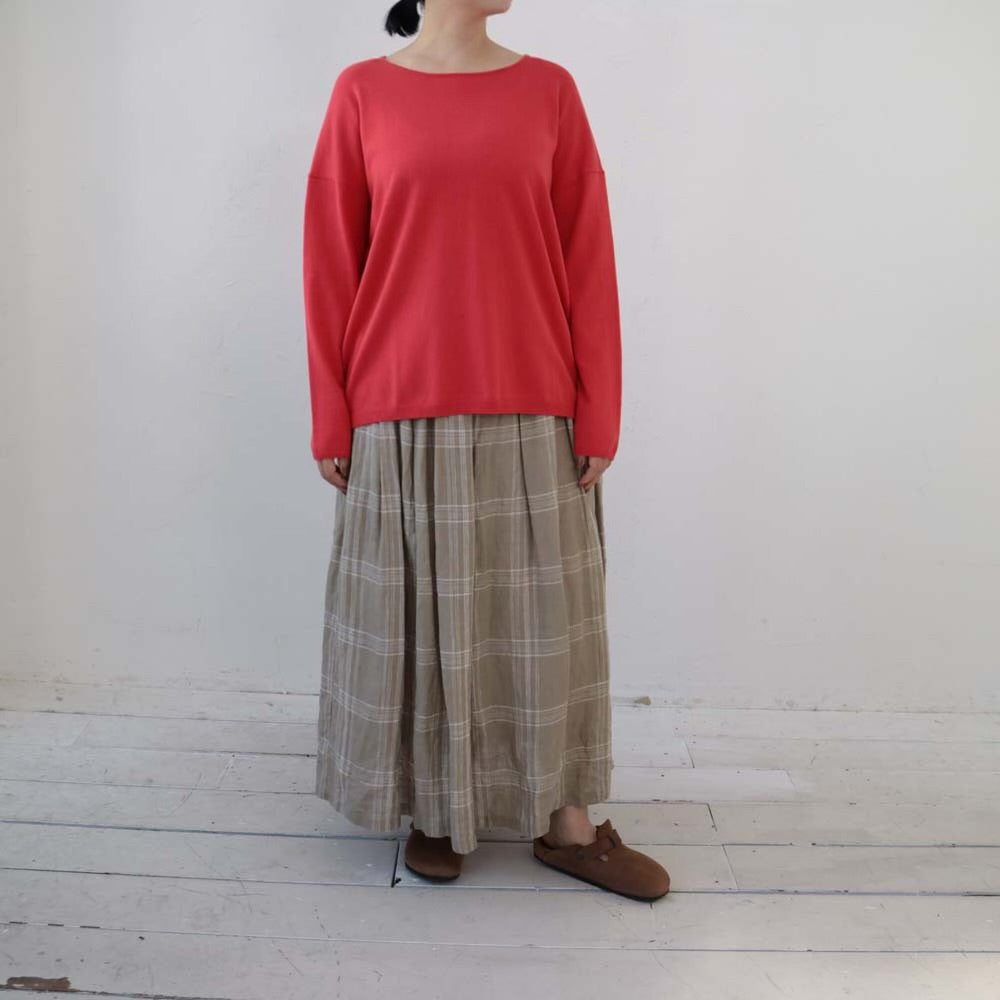 YARRA コットンカシミヤワイドプルオーバー YR-1412-201