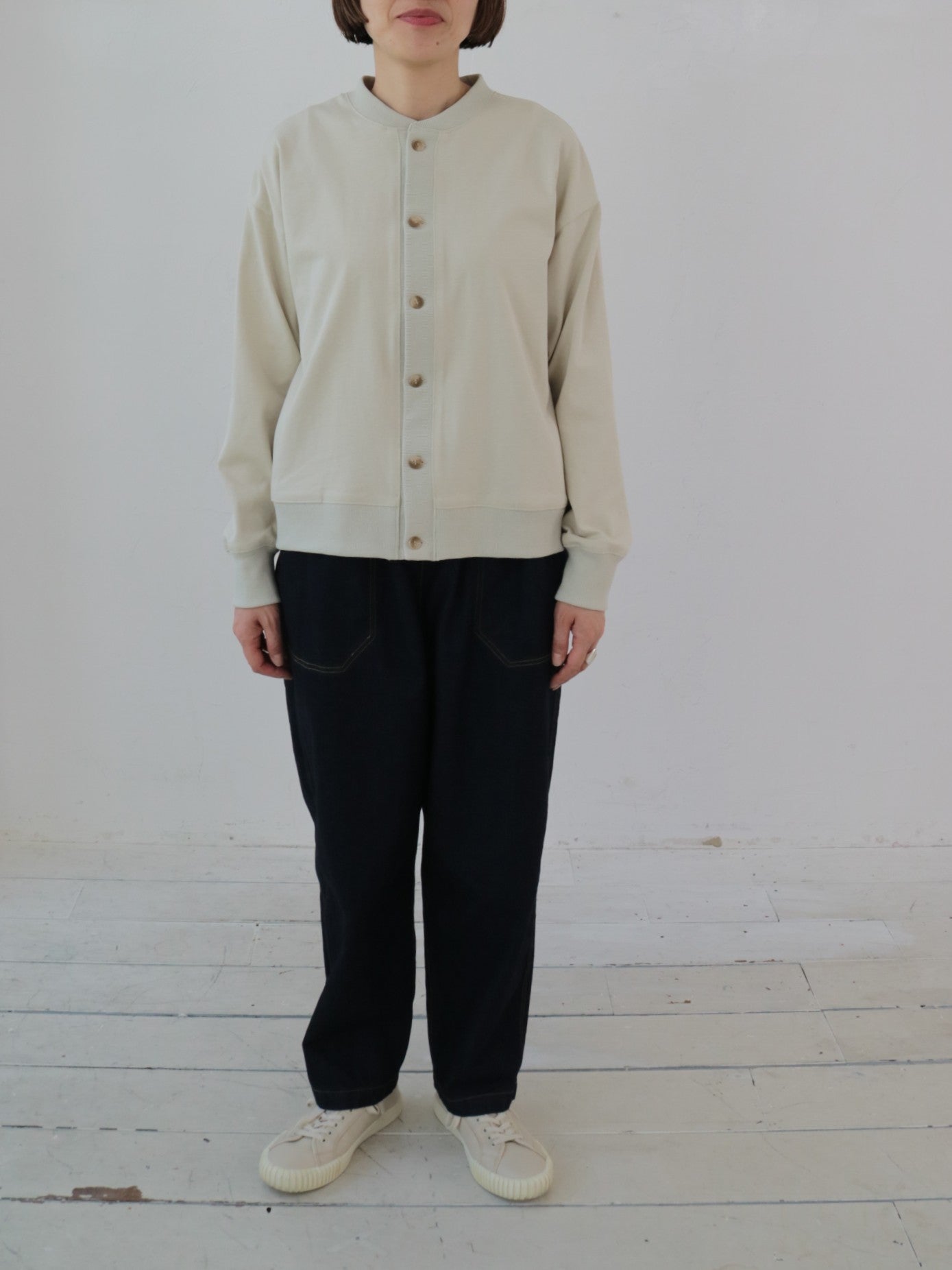 YARRA NEU コットンカットジャケットカーディガン NU-5541-404