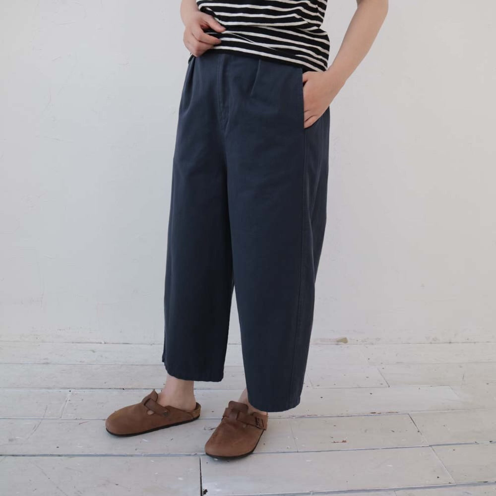 YARRA 綿100ワッシャー8分丈パンツ YR-1415-223