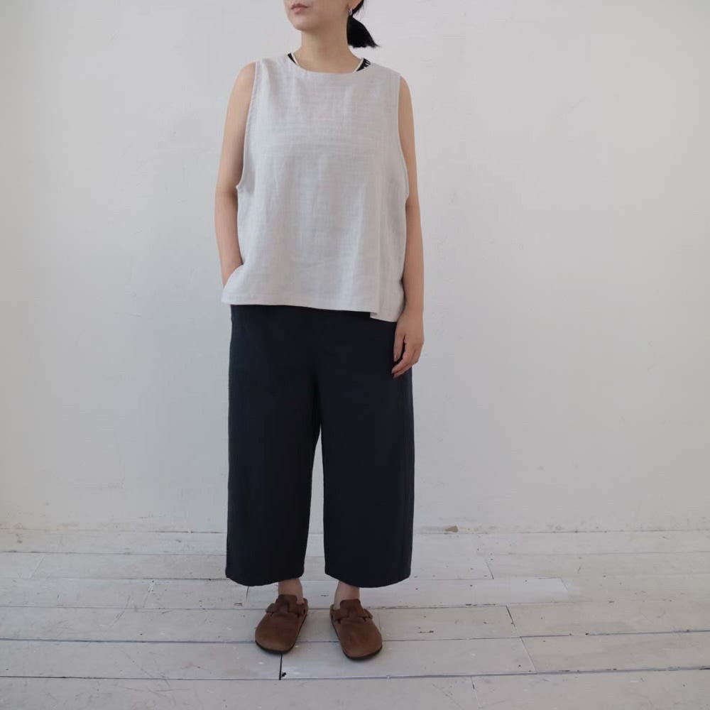 YARRA 綿100ワッシャー8分丈パンツ YR-1415-223