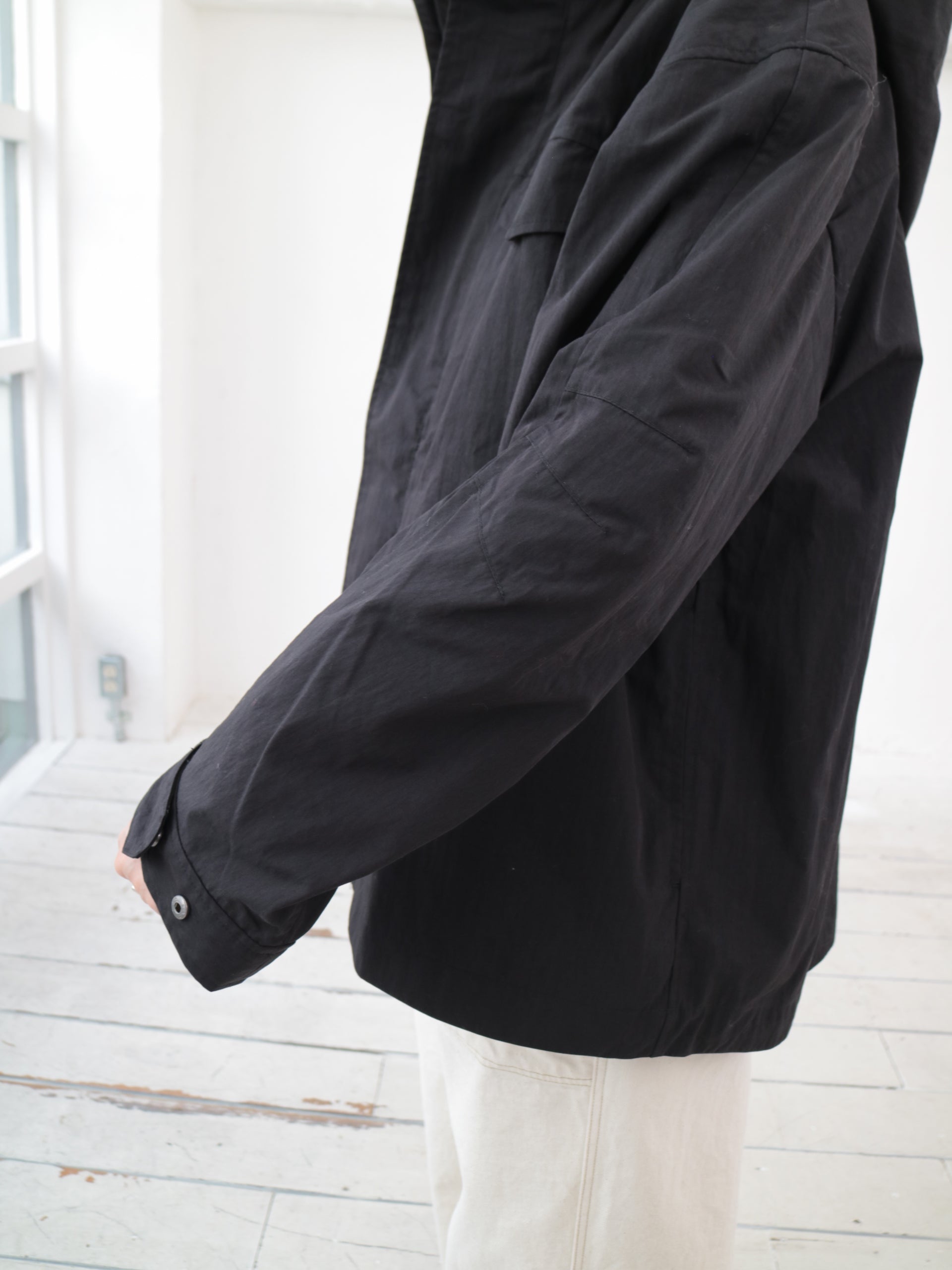 YARRA NEU C/NYフード付ミドルブルゾン NU-5547-413