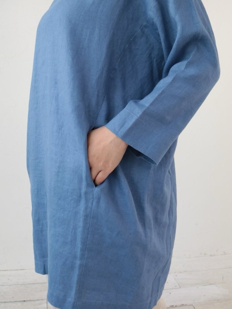 YARRA リネンバックカーブワンピース YR-1614-227
