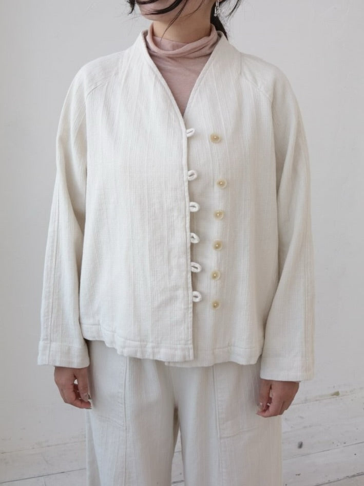 YARRA 甘撚りツイルラグランジャケット YR-1617-230