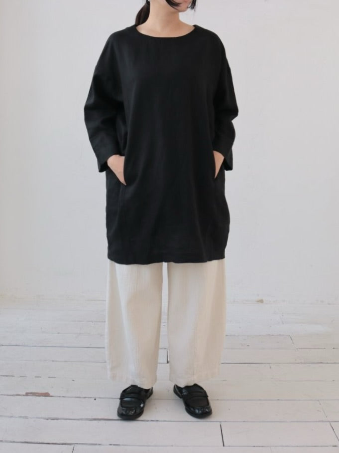 YARRA リネンバックカーブワンピース YR-1614-227