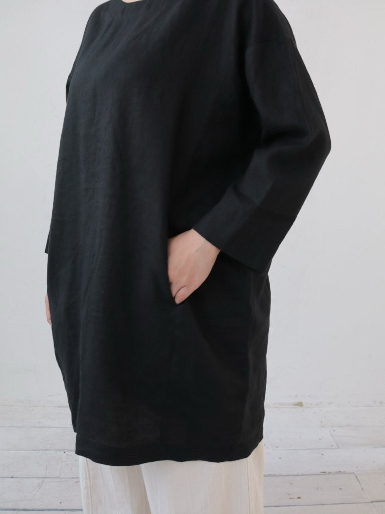 YARRA リネンバックカーブワンピース YR-1614-227