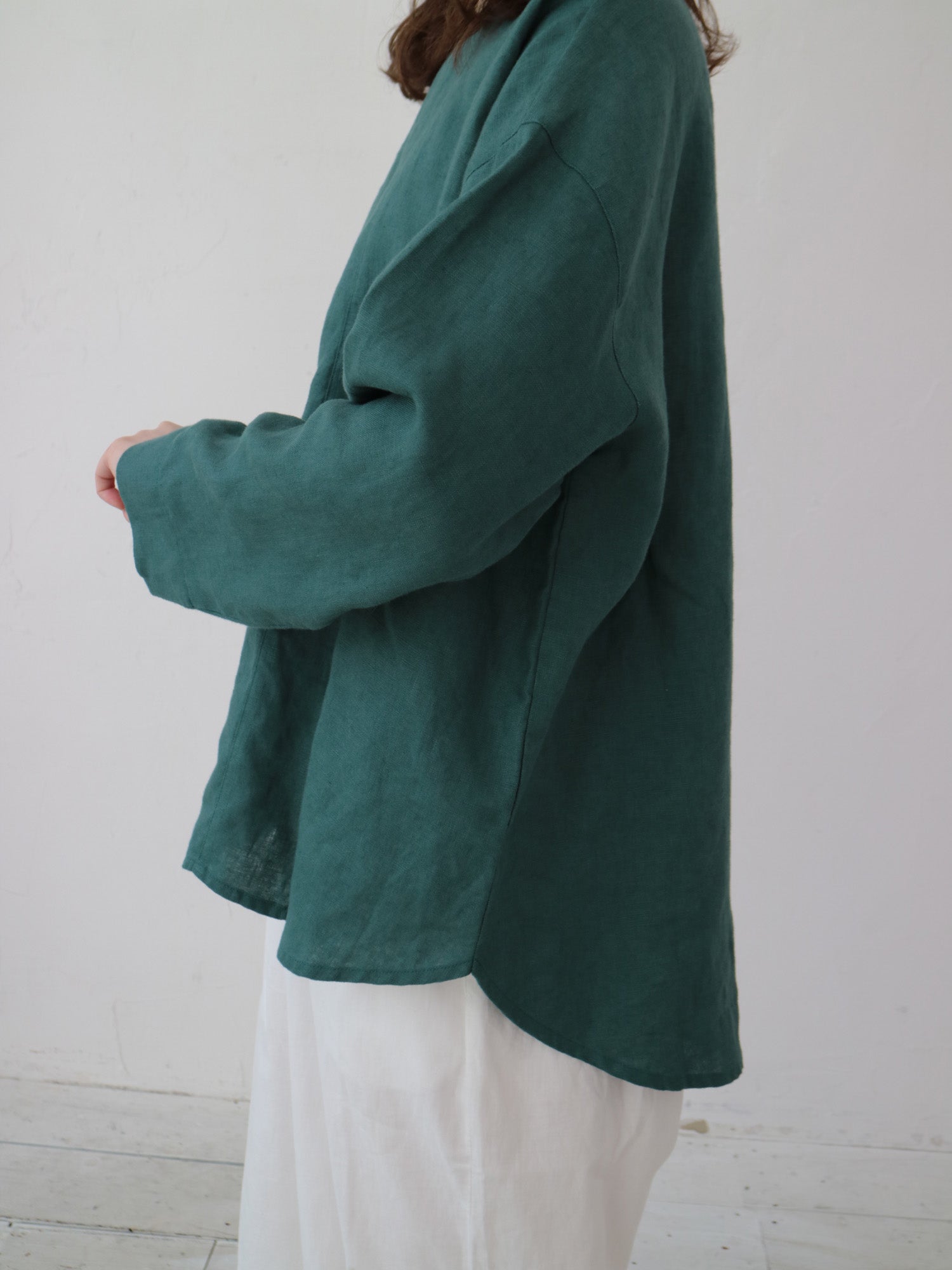 YARRA リネン100切替ブラウス YR-1543-239