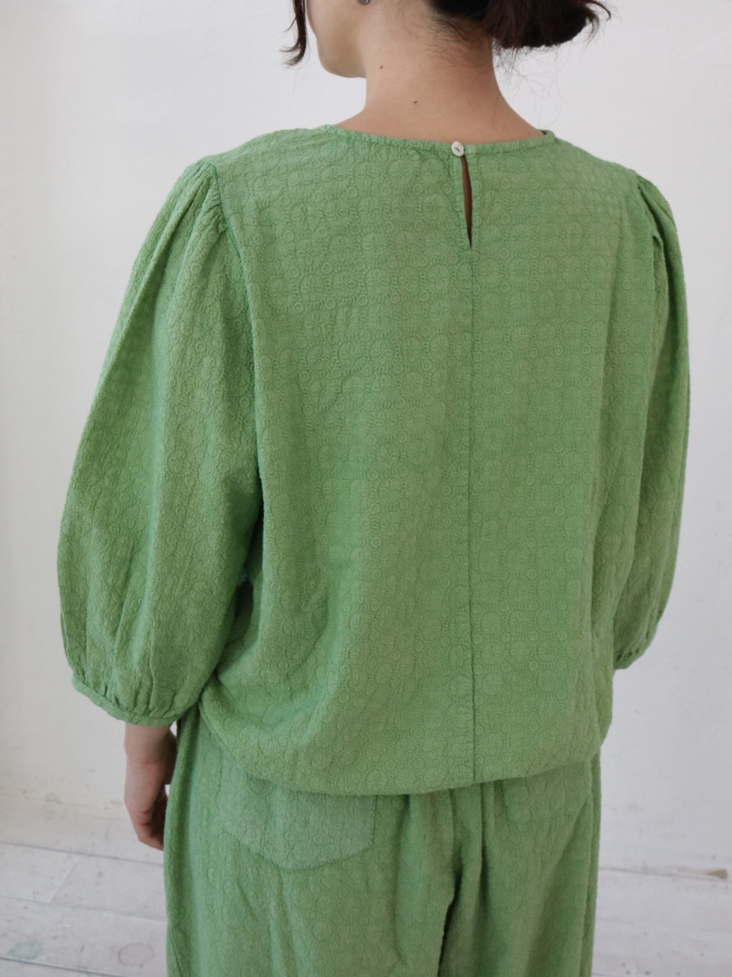YARRA INDIAエンザイム刺繍ブラウス YR-1513-236