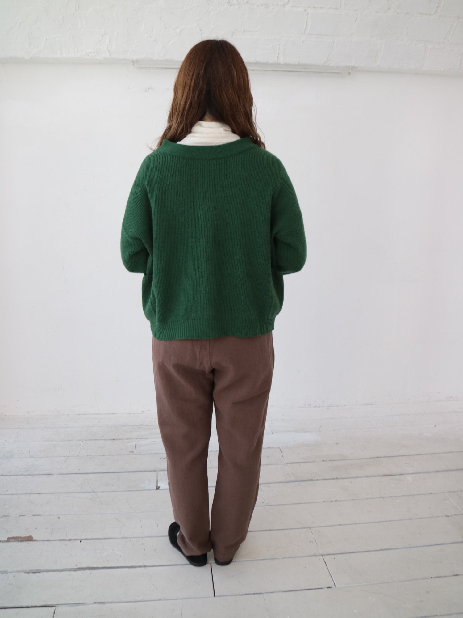 YARRA イタリーメリノ2WAYカーディガン YR-1542-231