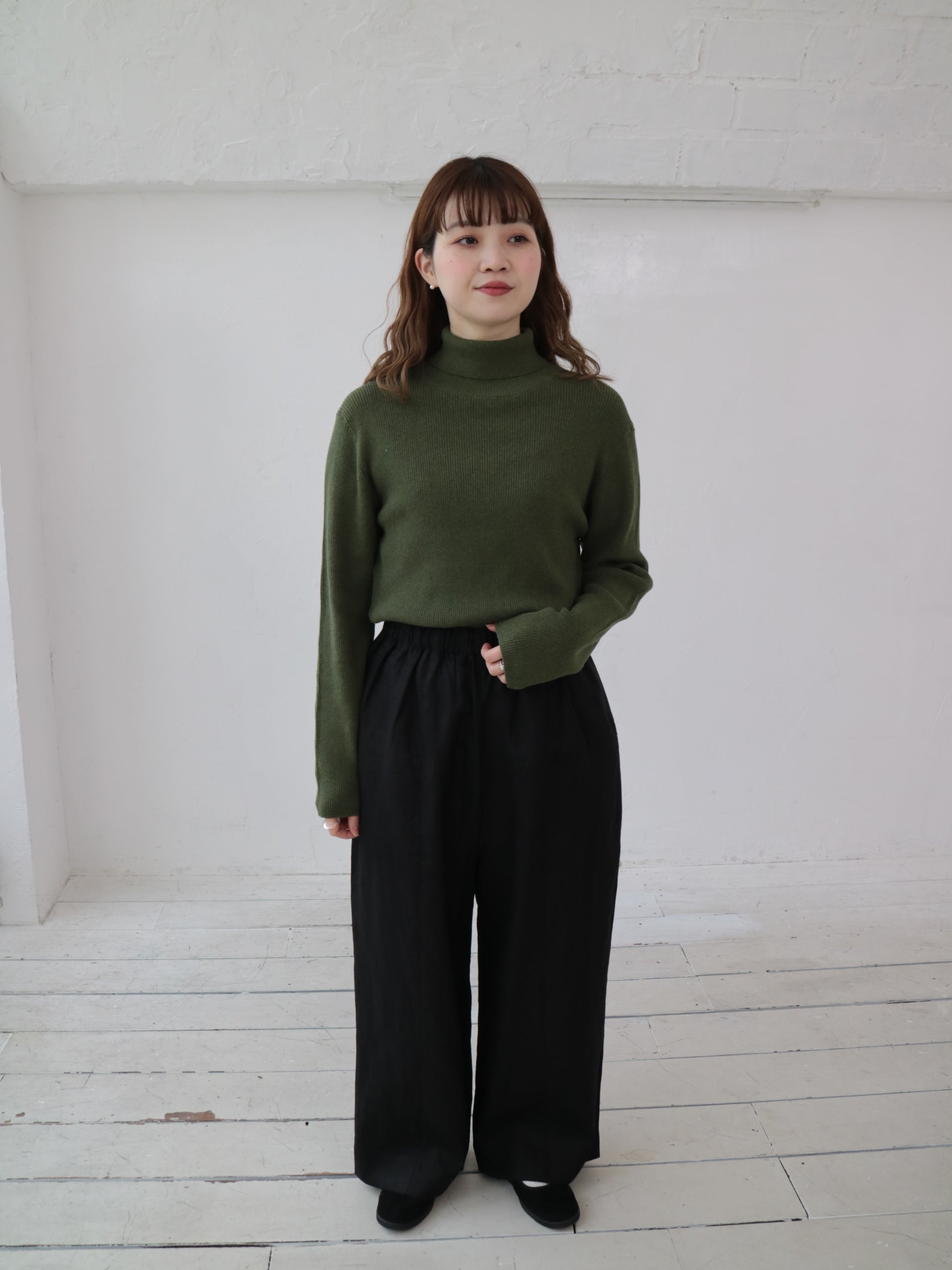 YARRA リネン100デザインパンツ YR-1545-216