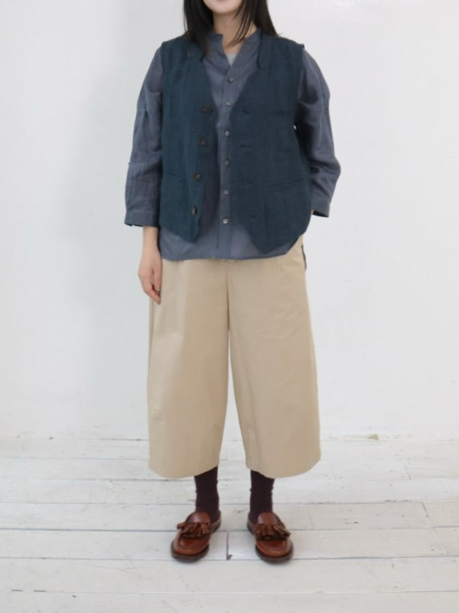 【ゆきふいるむ/yukiさん着用アイテム】YARRA NEU スキッパーリネン7分袖シャツ NU-5623-441