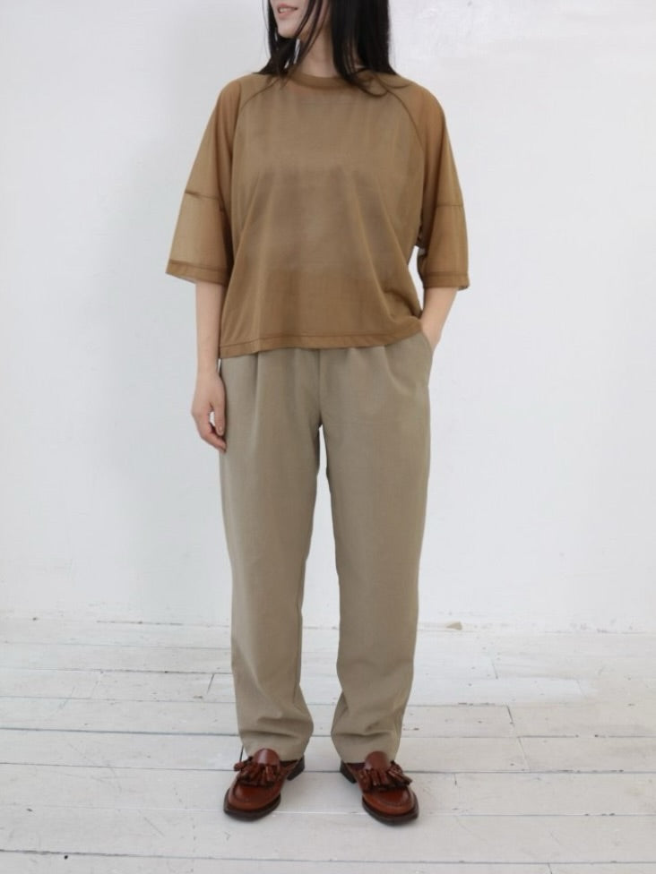 YARRA NEU エアリーシアーラグラン5分袖Tシャツ NU-5621-438