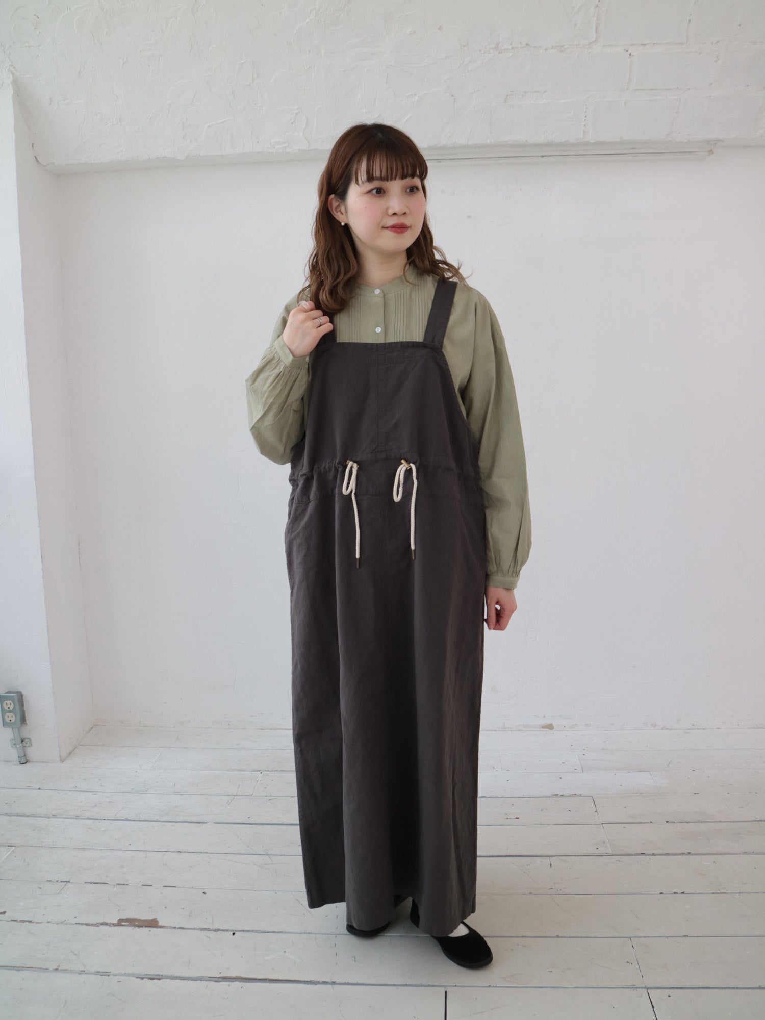 YARRA INDIAフロントタックヨークブラウス YR-1543-232