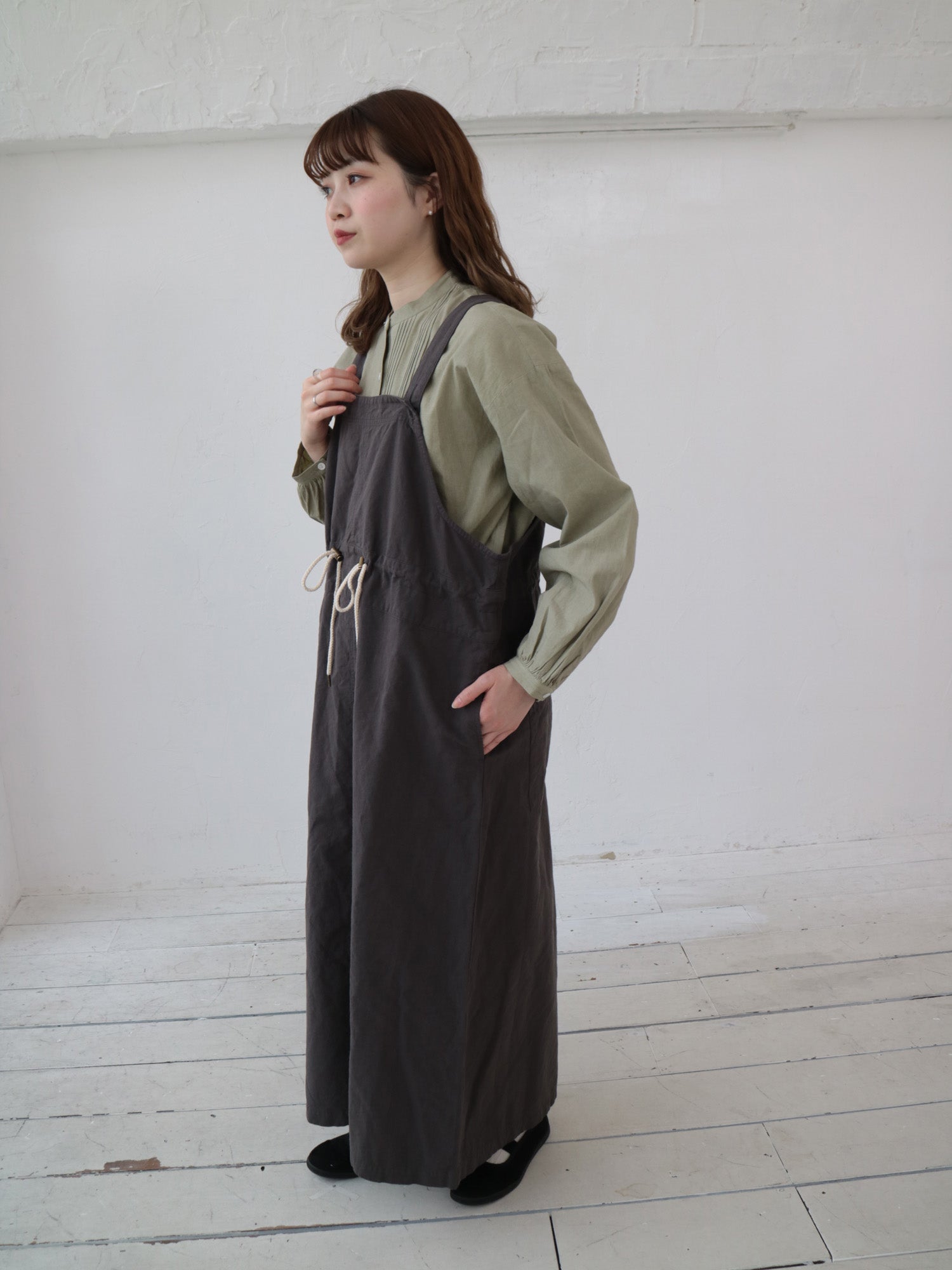 YARRA INDIAフロントタックヨークブラウス YR-1543-232