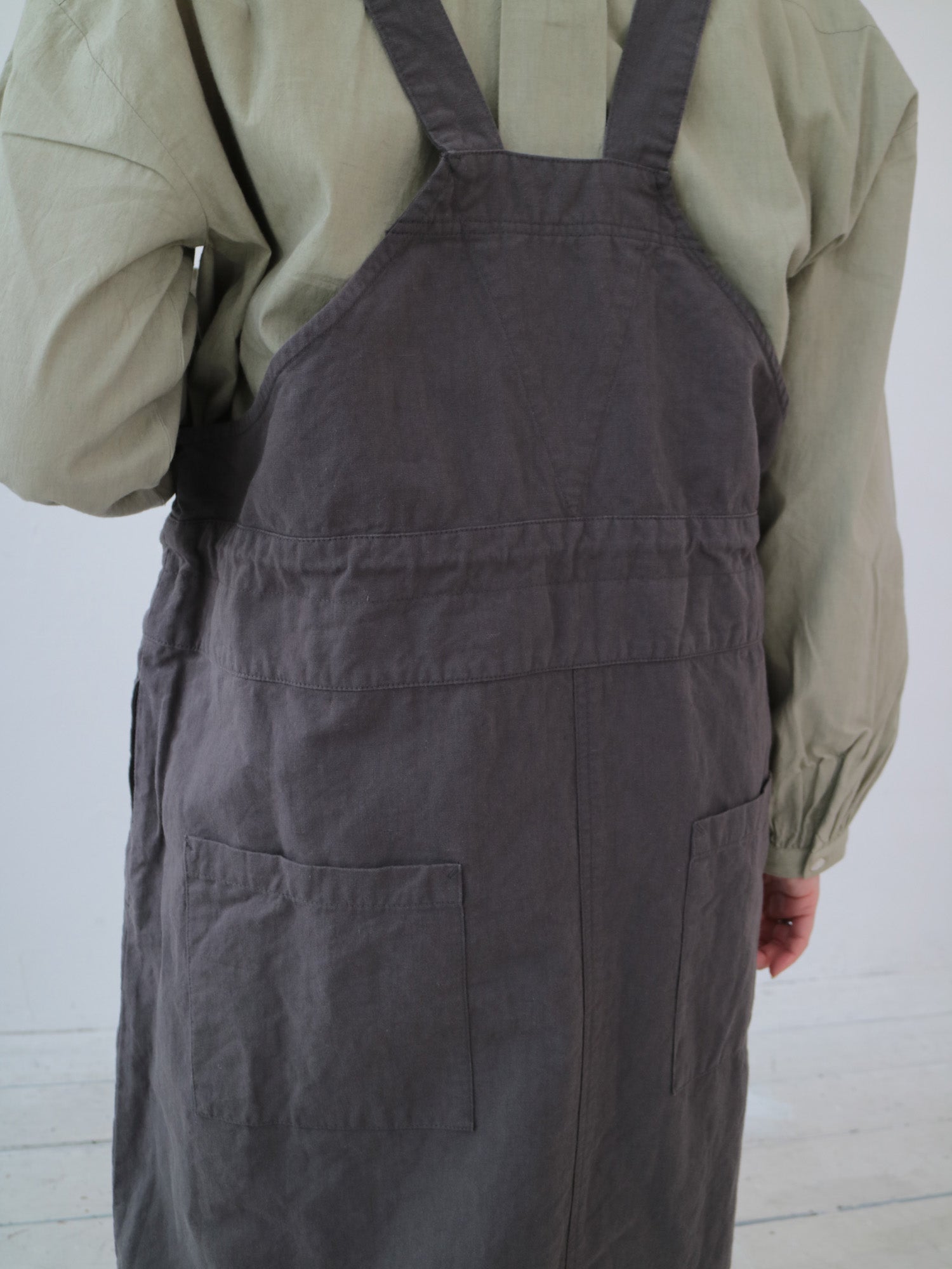 YARRA ハーフリネンデザインジャンパースカート YR-1544-236