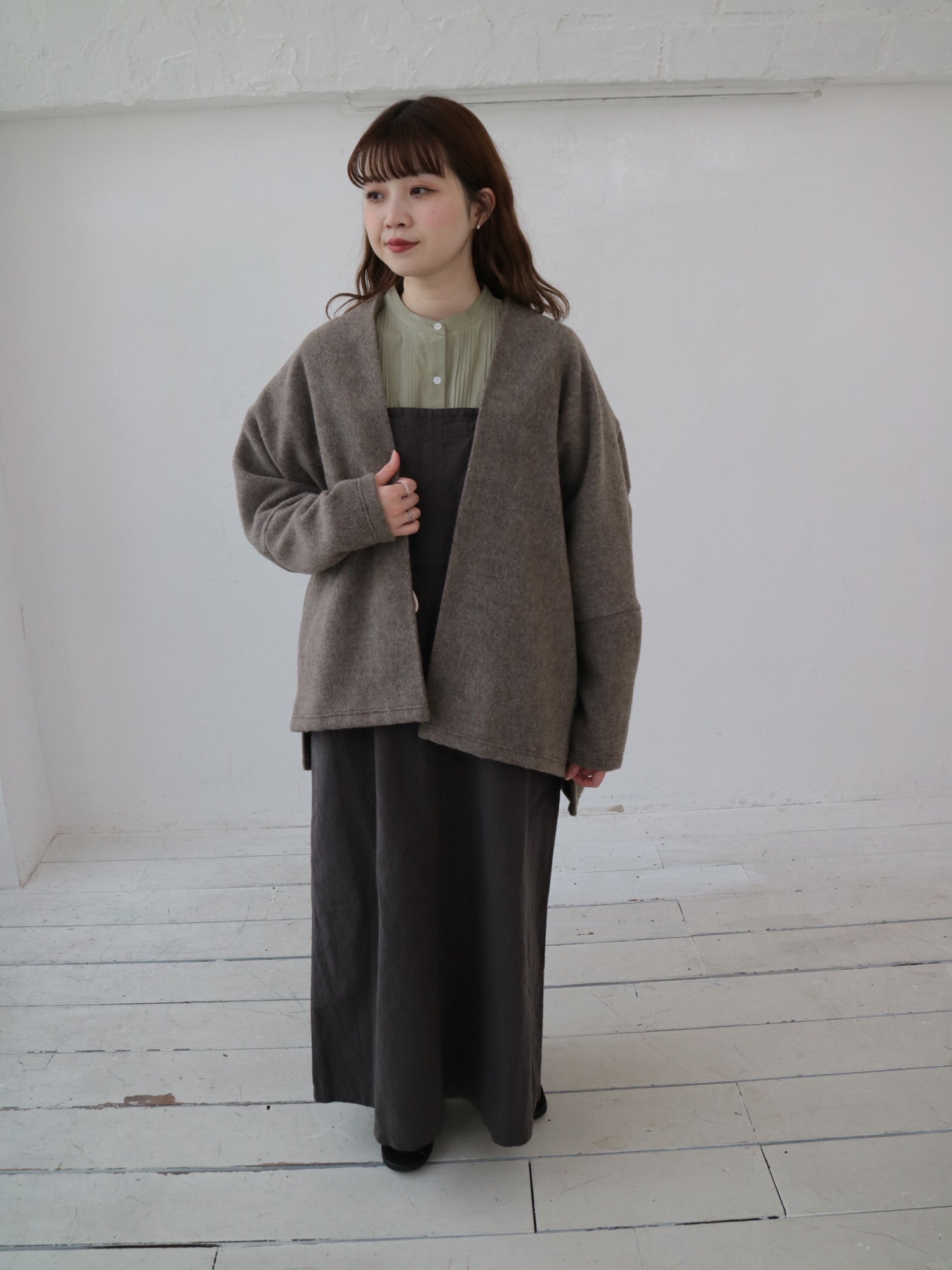 YARRA ECOWOOLモッサトッパーカーディガン YR-1547-241