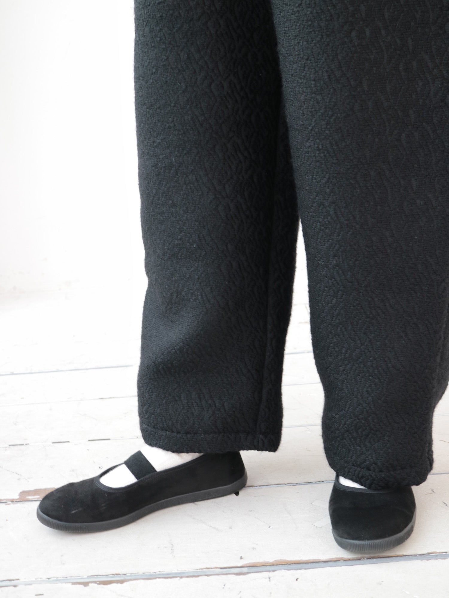 YARRA ウールブレンドジャカードパンツ YR-1545-245