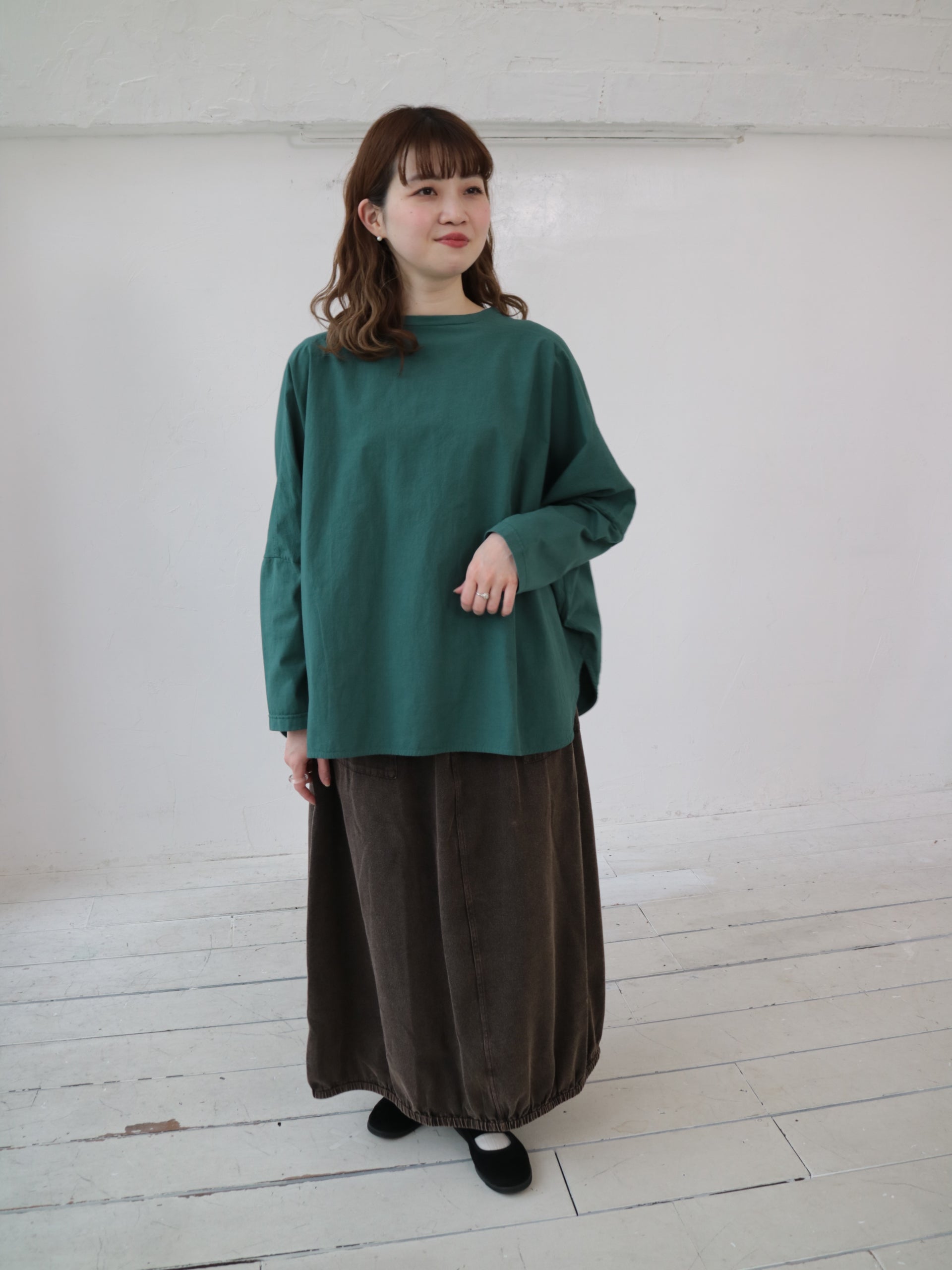 YARRA 布帛コンビドルマンプルオーバー YR-1541-202