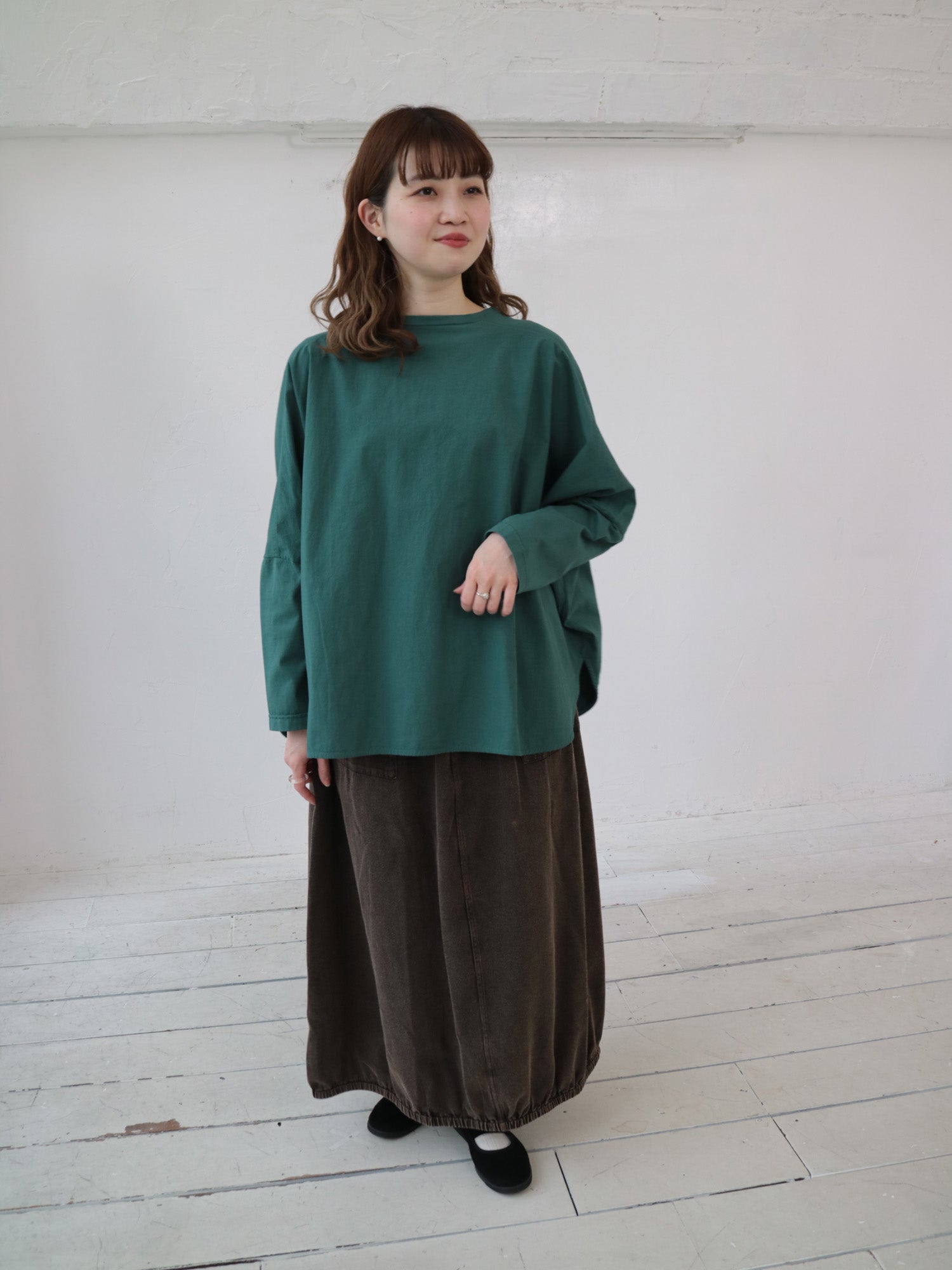 YARRA INDIAエンザイム裾ゴムスカート YR-1546-244