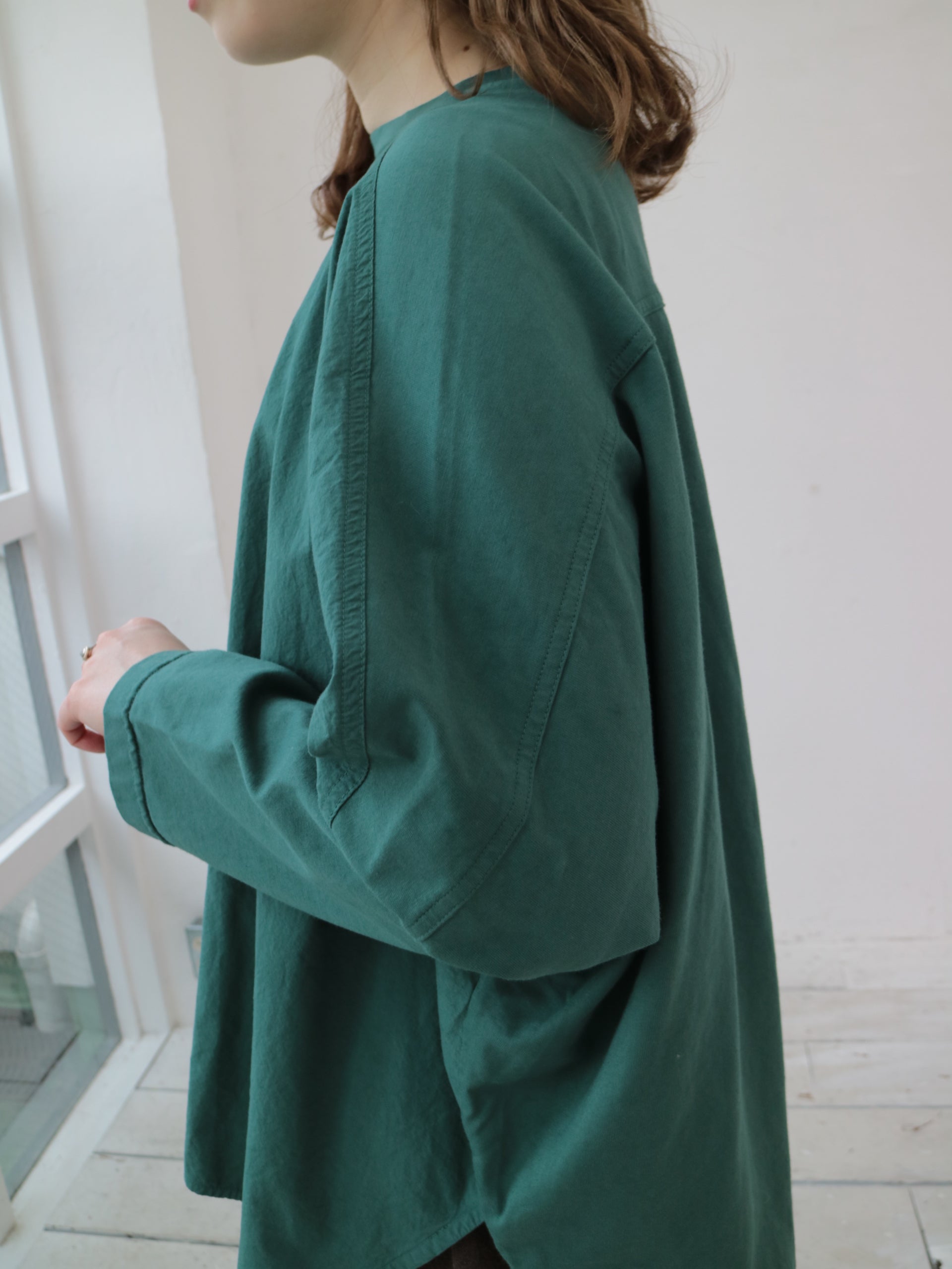 YARRA 布帛コンビドルマンプルオーバー YR-1541-202