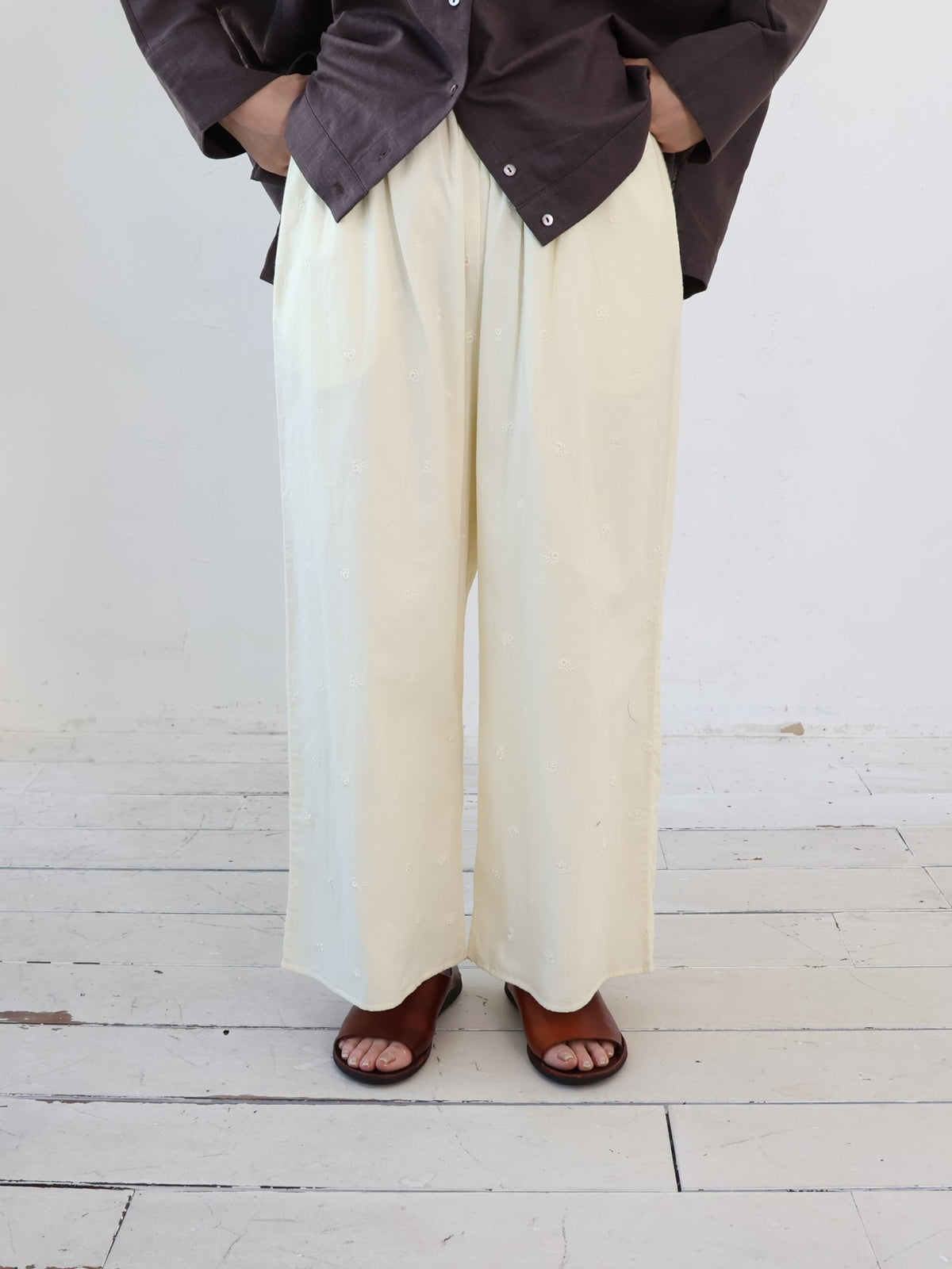 YARRA INDIAビーズ刺繍パンツ YR-1645-213