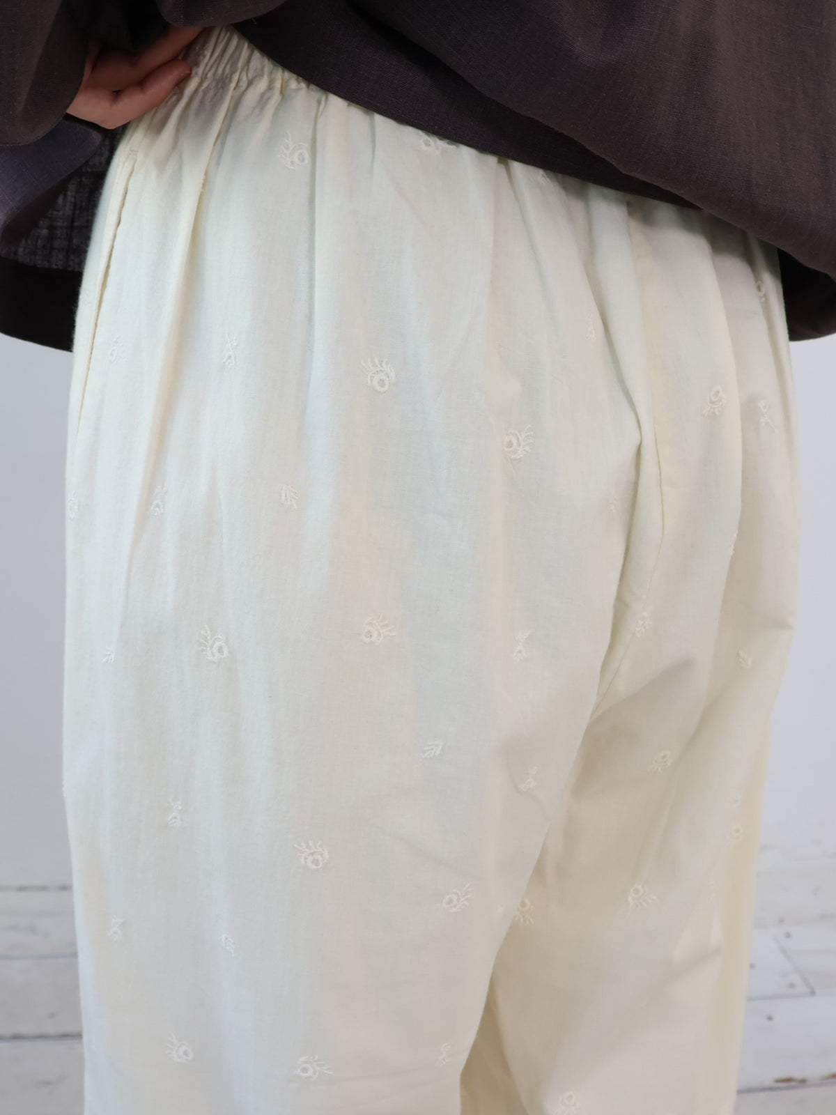 YARRA INDIAビーズ刺繍パンツ YR-1645-213