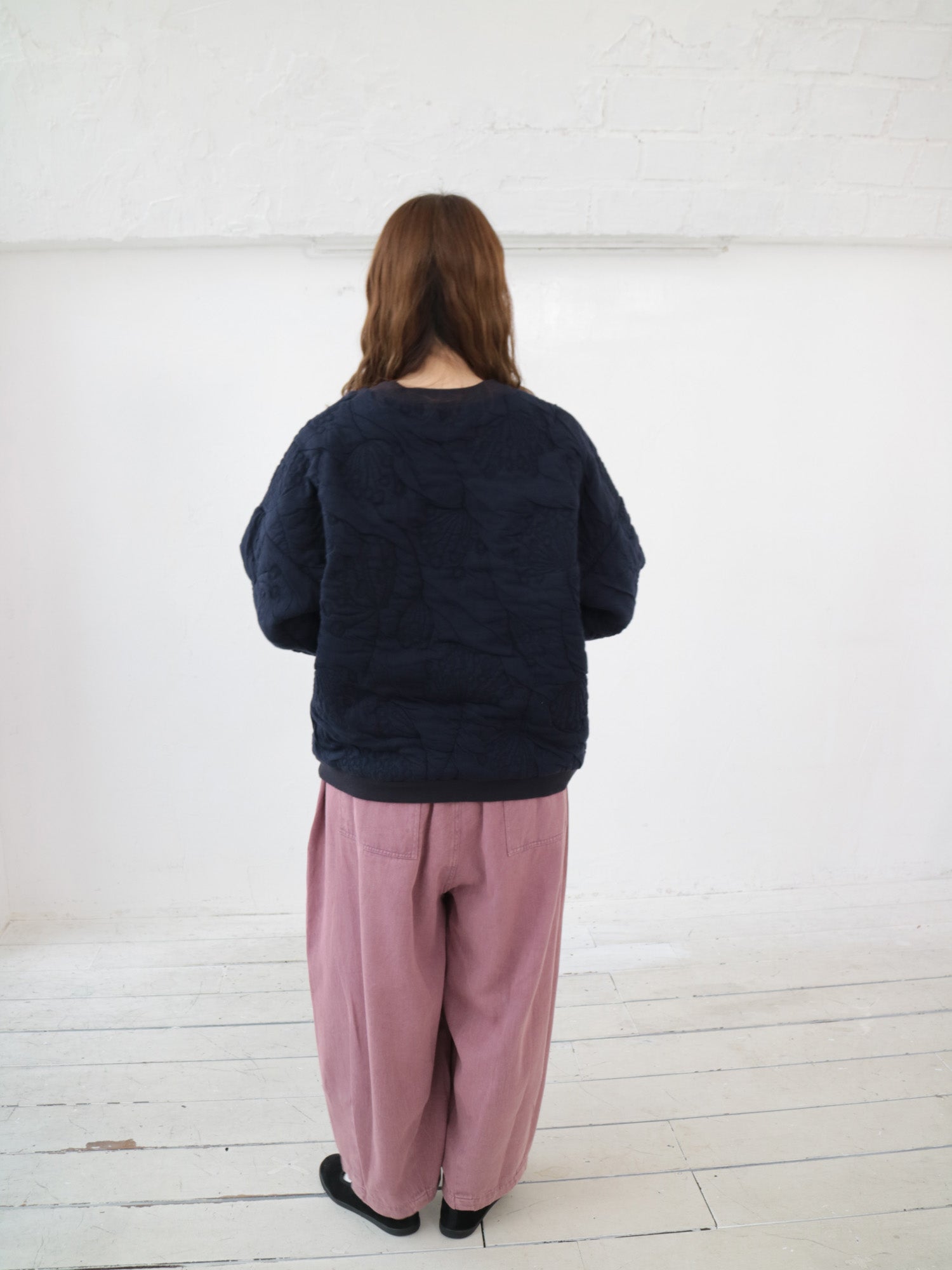 YARRA INDIAエンザイム裾ダーツパンツ YR-1545-235