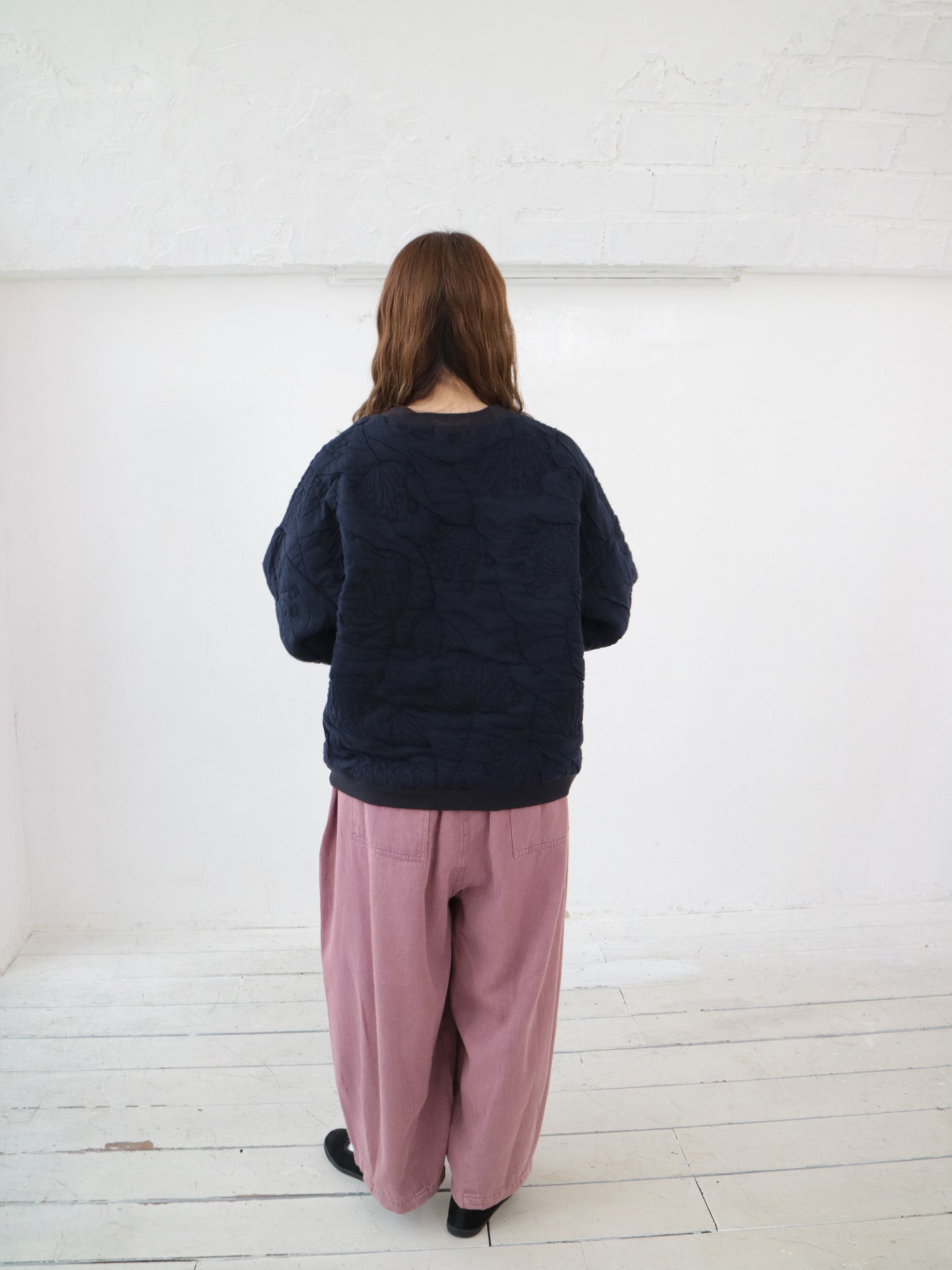 YARRA 木の実キルトJQDドロッププルオーバー YR-1541-225